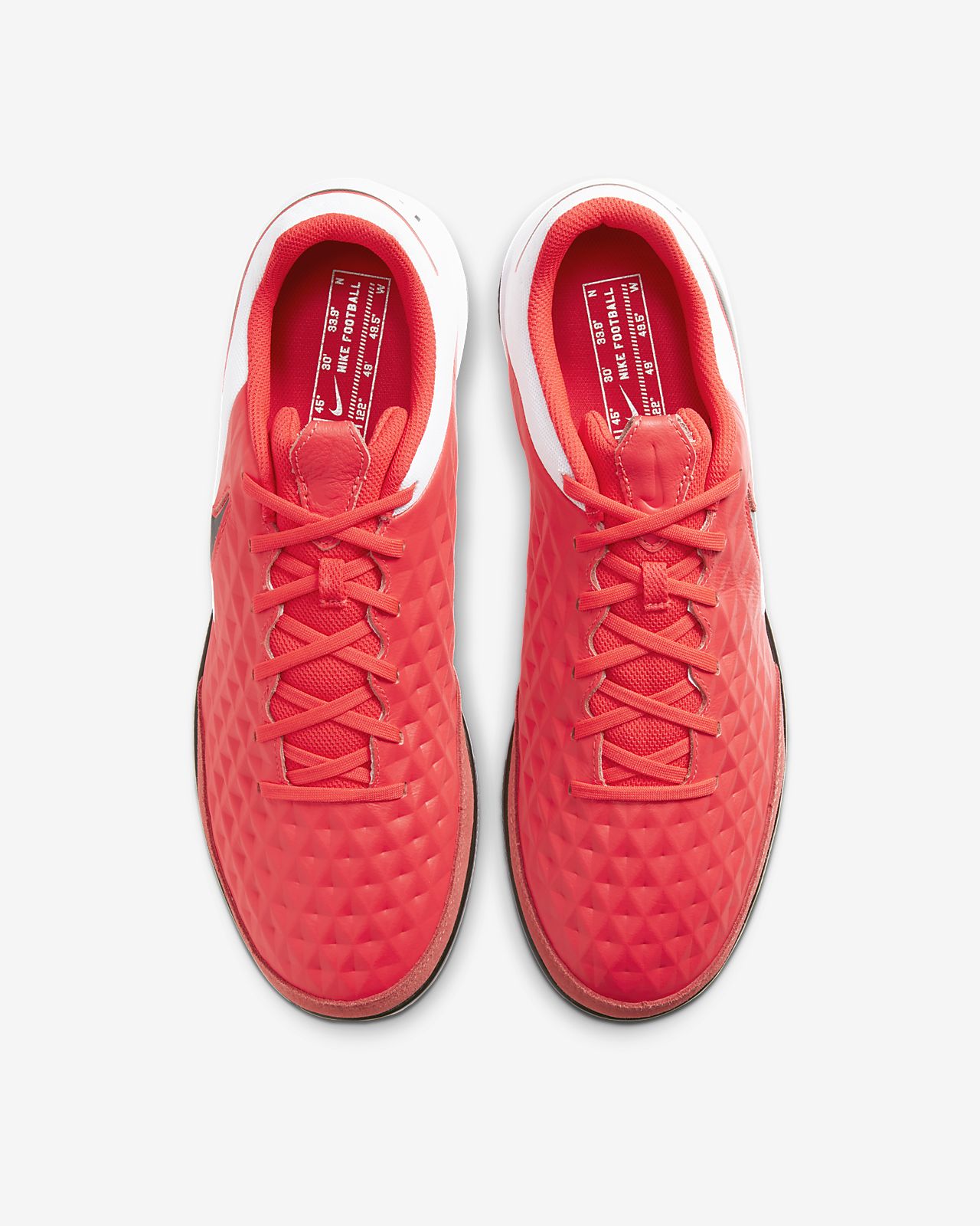Nike TIEMPO LEGEND 8 ELITE FG rotschwarzweiß Schuhe.