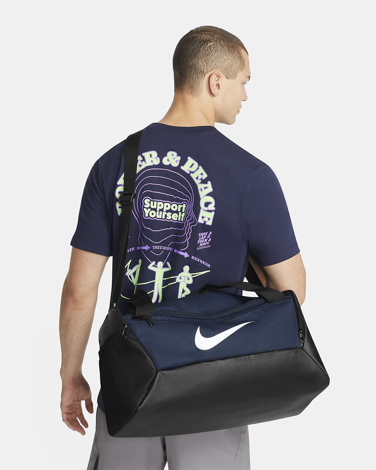 กระเป๋า Duffel เทรนนิ่ง Nike Brasilia 9.5 (ขนาดเล็ก, 41 ล.)