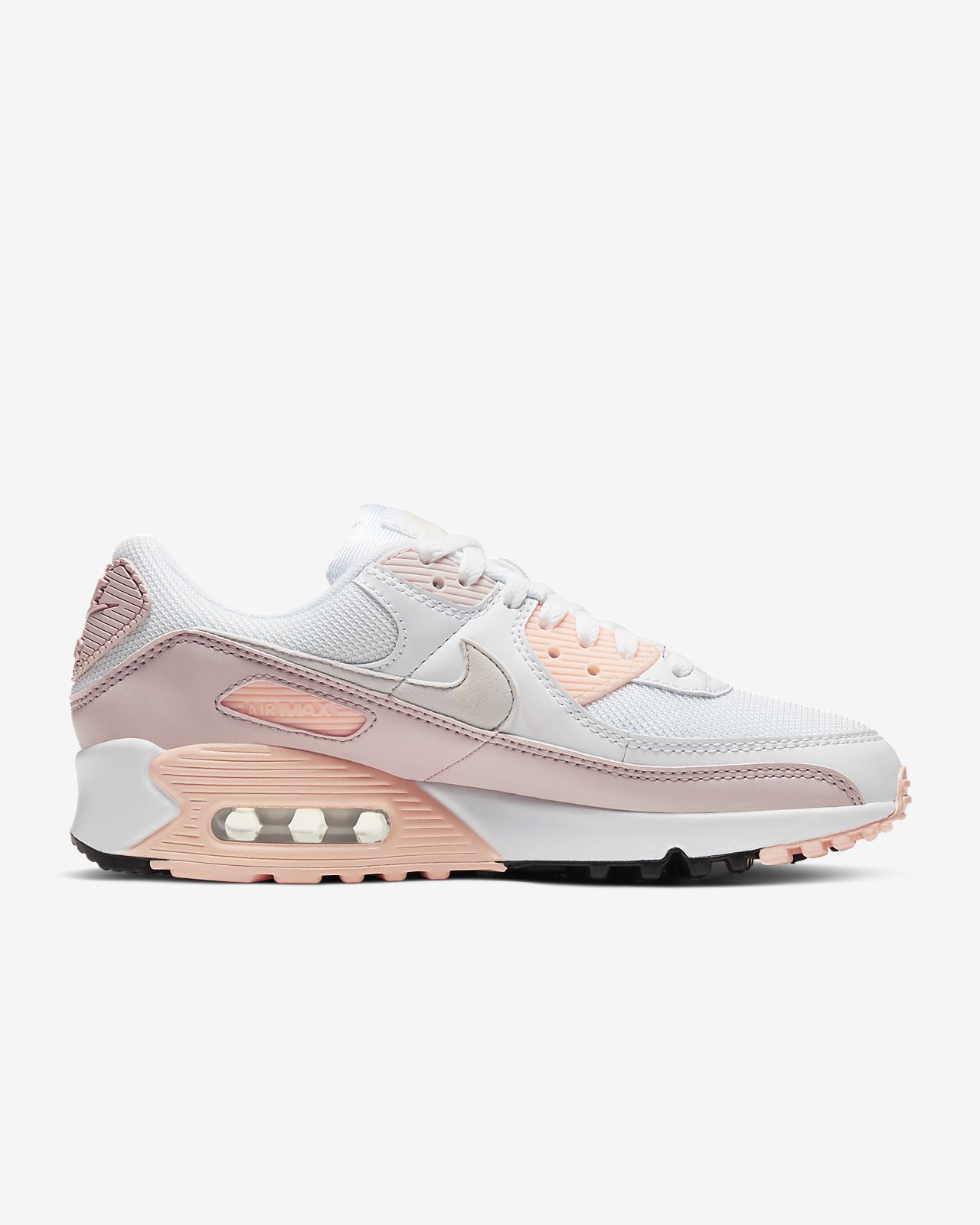 air max 90 white and pink