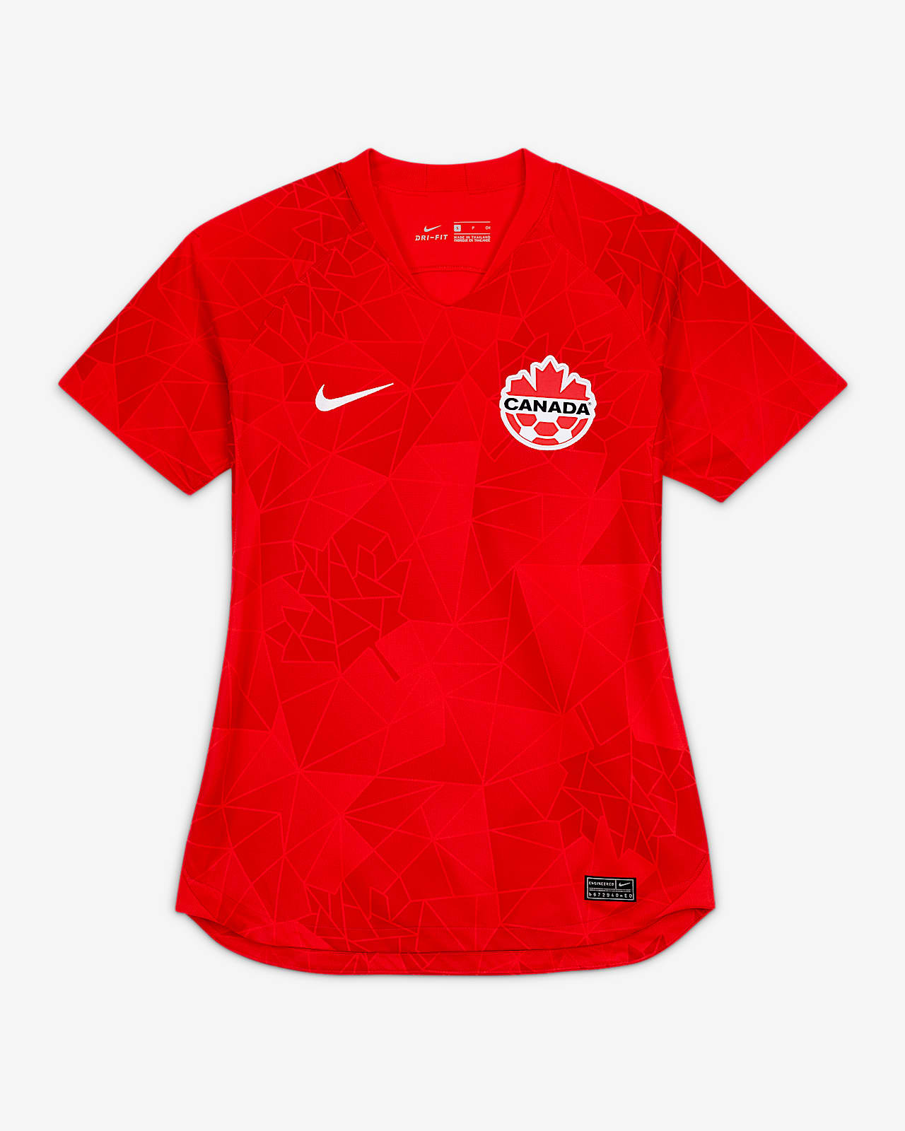 Canada 2020 Stadium Home Women's Football Shirt. Nike GB