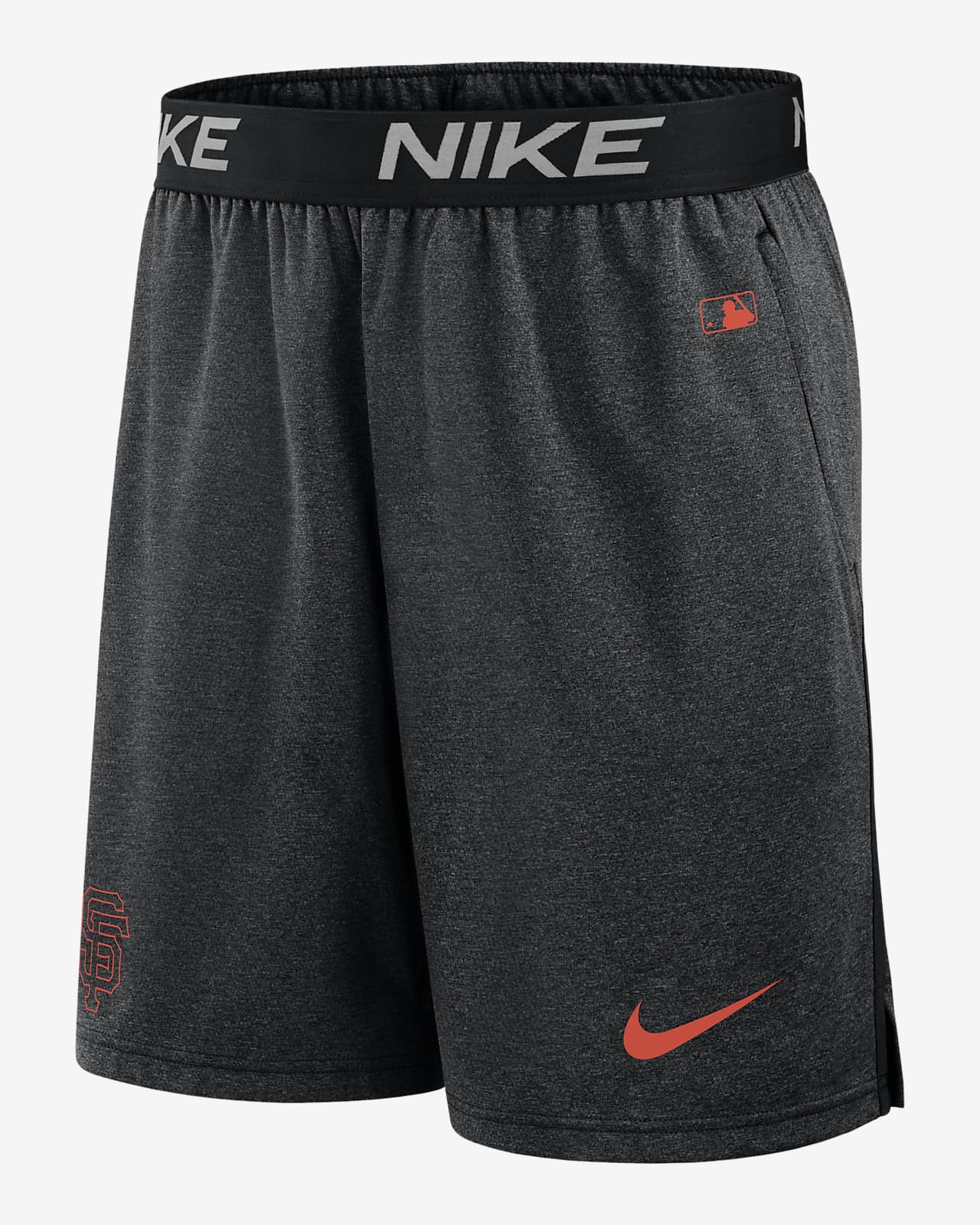 Shorts de la MLB Nike Dri-FIT para hombre San Francisco Giants Authentic Collection Practice