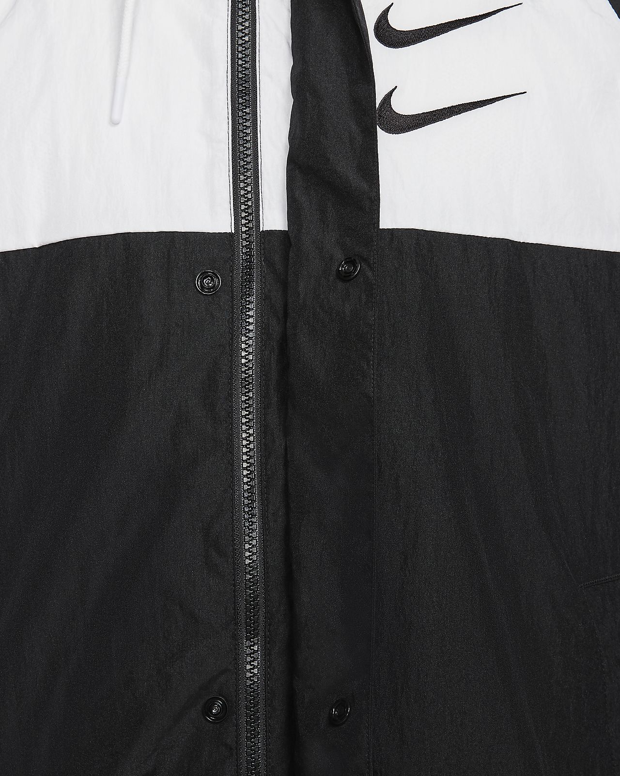 nike hooded jacket black