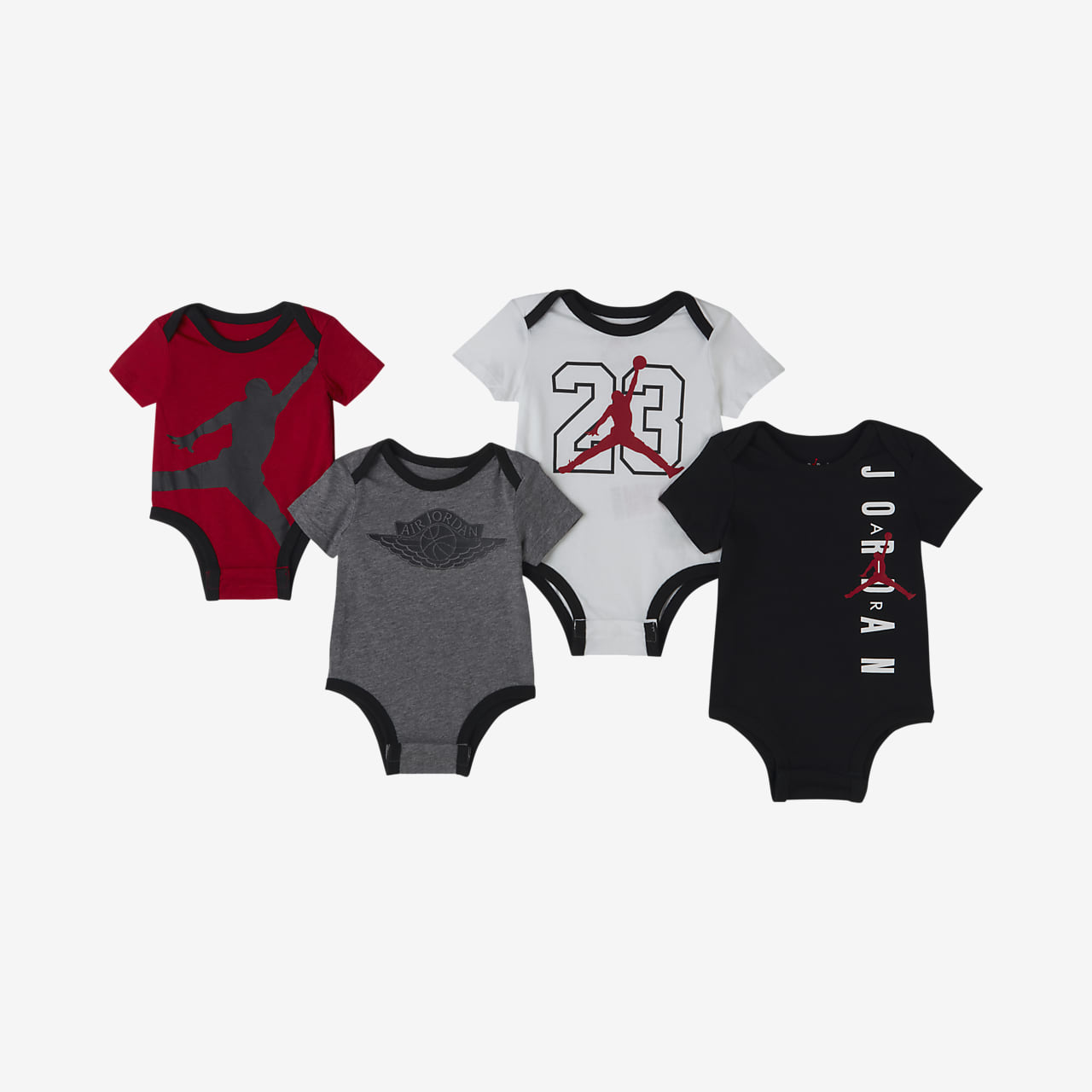 Plaske Wetland Calibre Jordan Baby (0–12M) Bodysuit Set (4-Pack). Nike LU