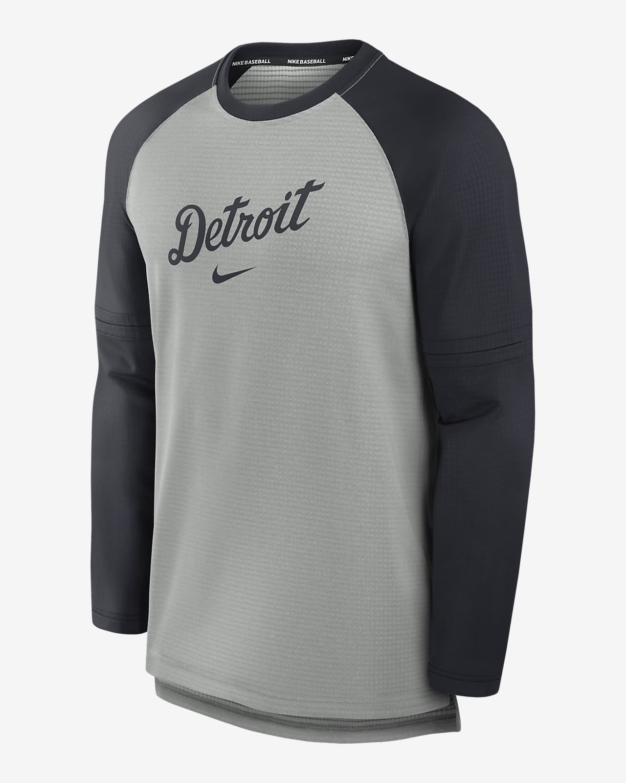 Detroit Tigers Authentic Collection Game Time Men's Nike Breathe MLB Long-Sleeve T-Shirt
