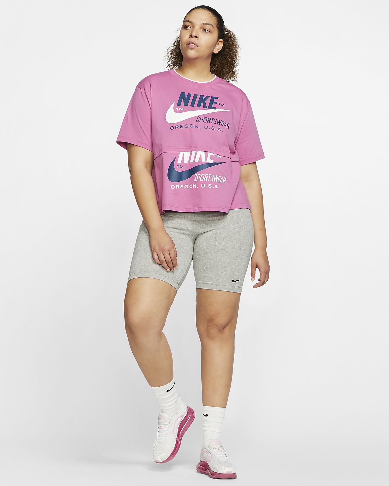 nike plus size womens shorts