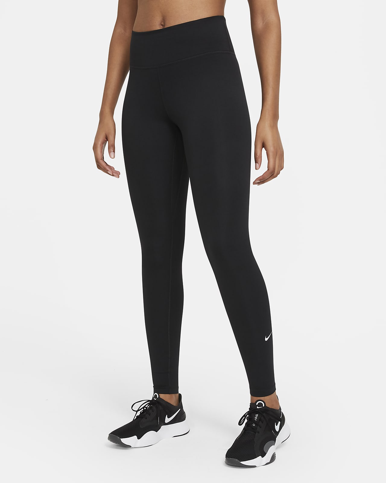 Nike Dri-FIT One Leggings mit mittelhohem Bund für Damen