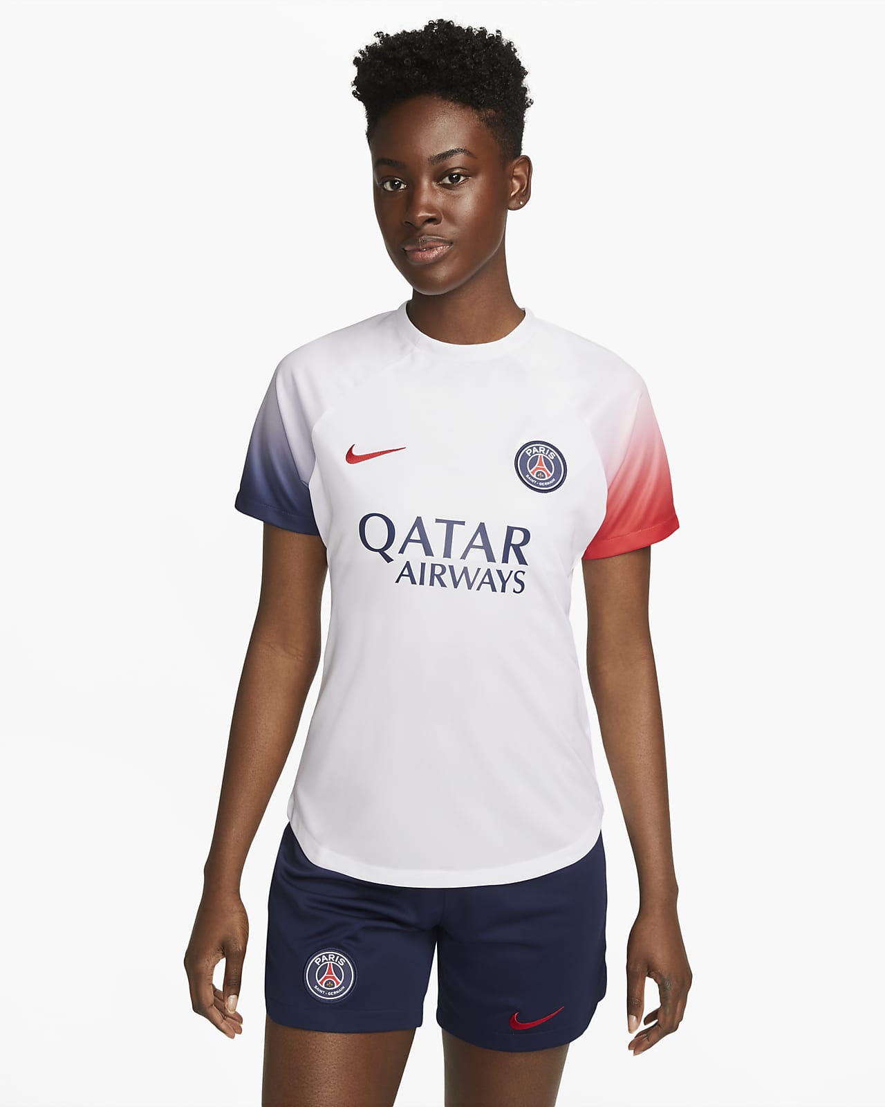 Dámské předzápasové fotbalové tričko Nike Dri-FIT Paris Saint-Germain Academy Pro