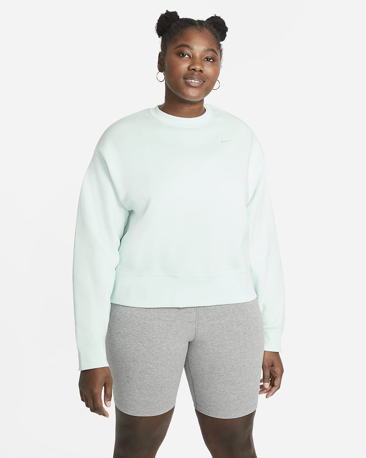 Nike Sportswear Essential Women's Fleece Crew Sweatshirt (Plus Size)