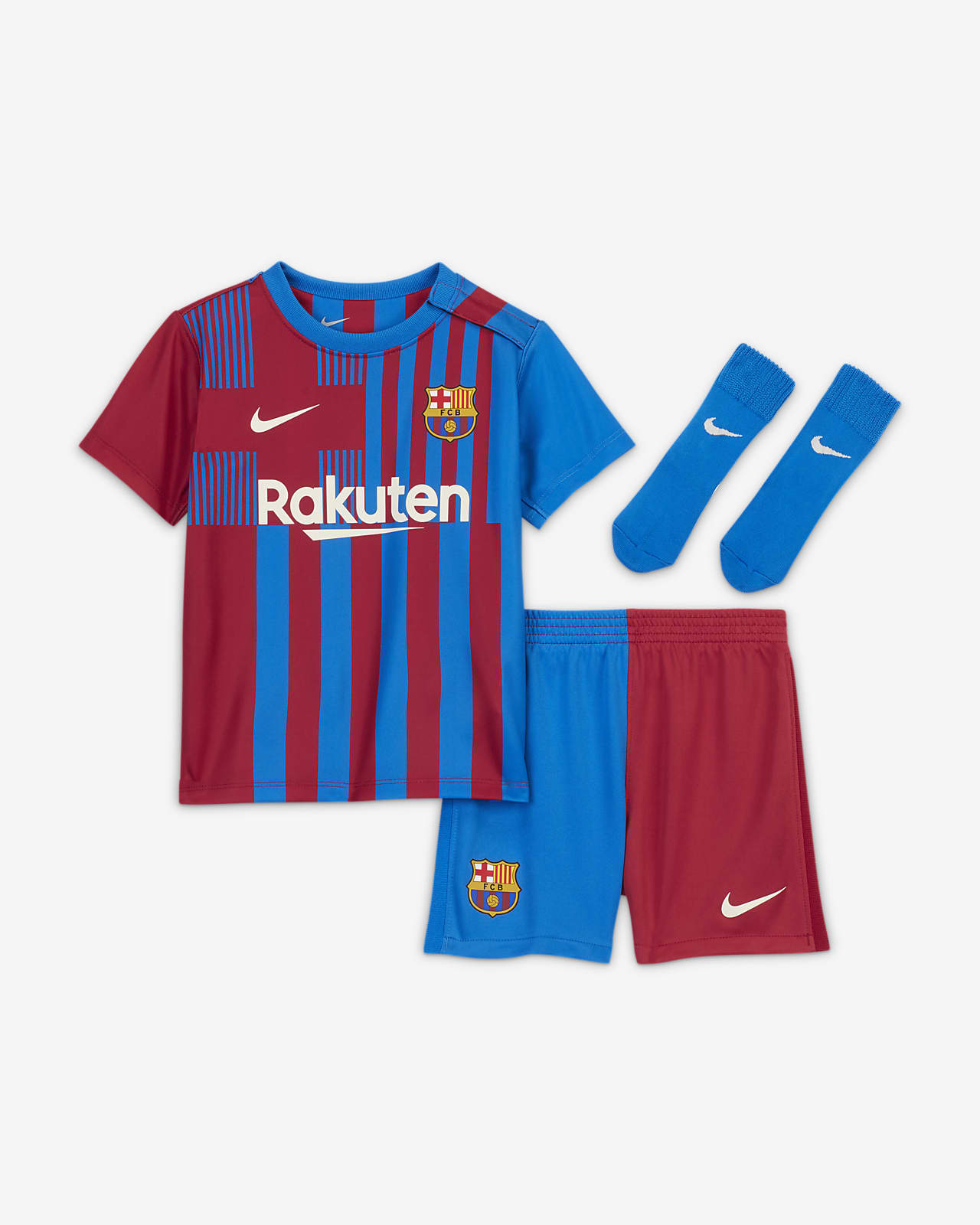 FC Barcelona 2021/2022 Home-fodboldsæt til babyer/småbørn