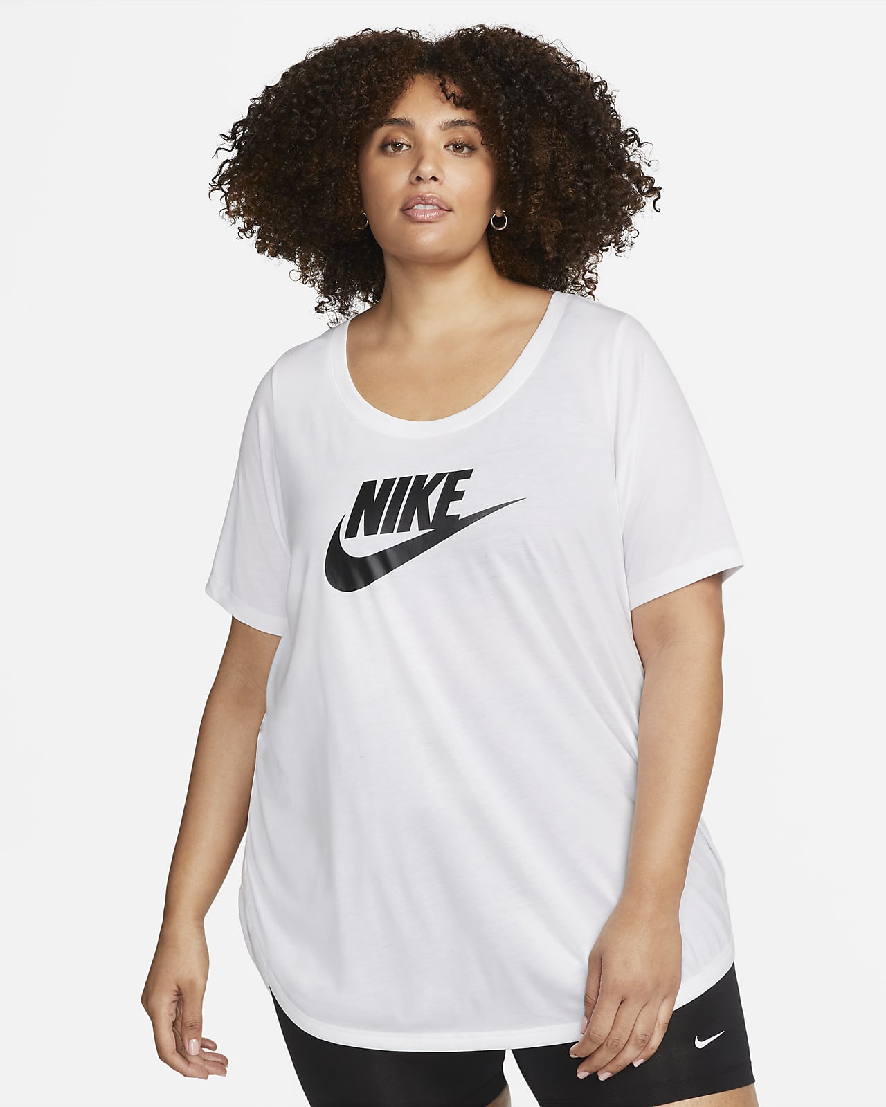 Playera larga para mujer (talla grande) Nike Sportswear Essential