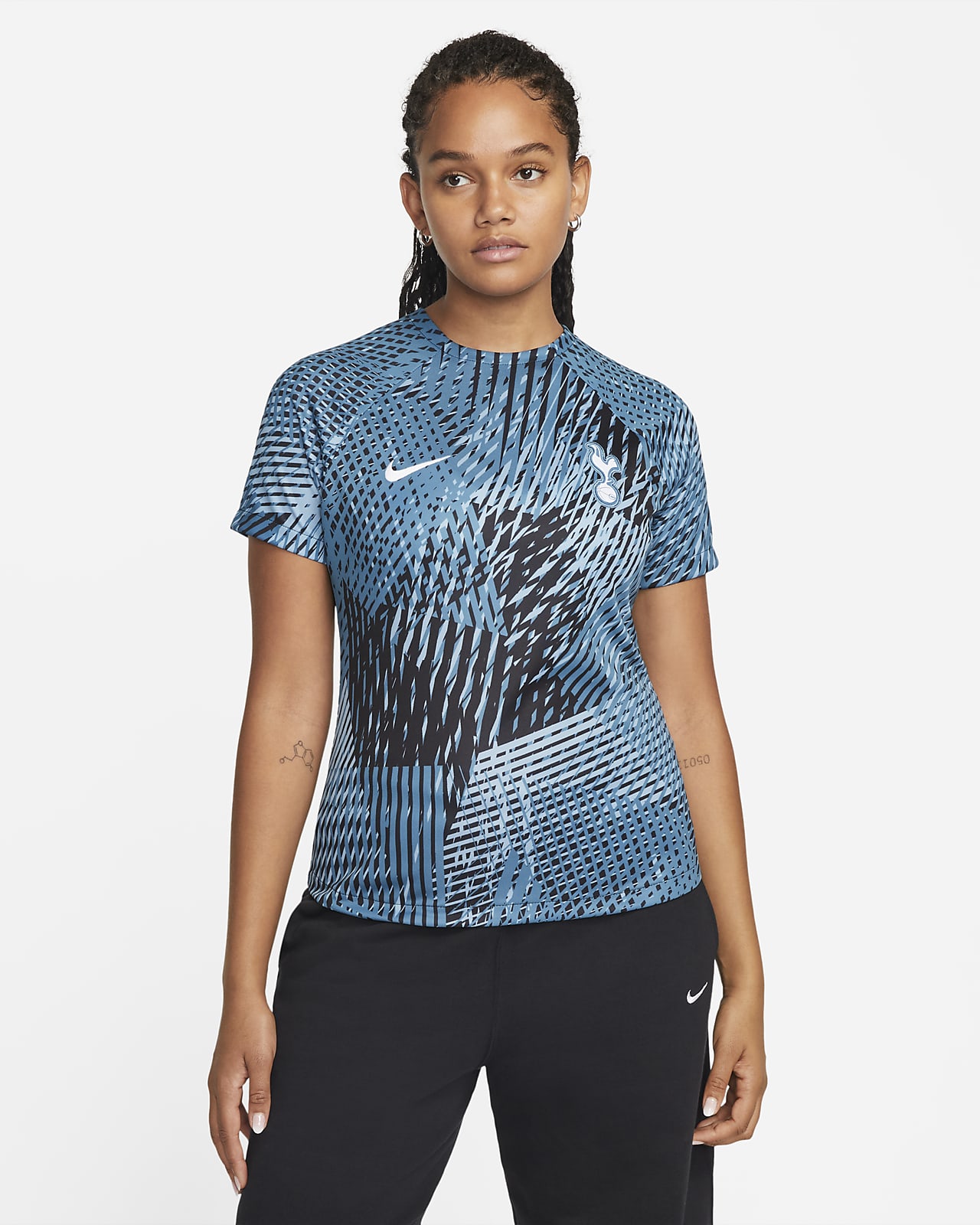 Tottenham Hotspur Nike Dri-FIT Pre-Match-fodboldtrøje til kvinder
