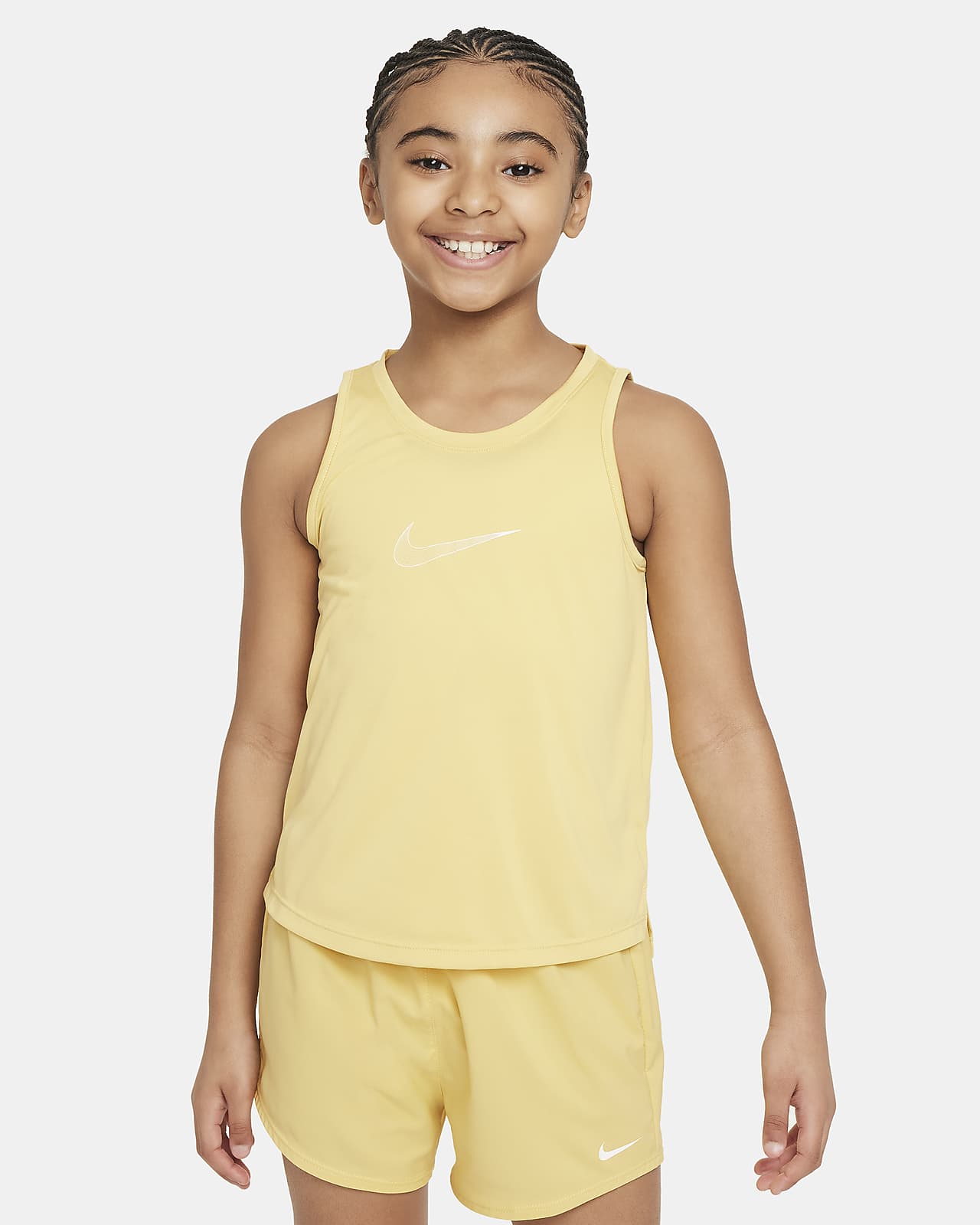 Camiseta de tirantes de entrenamiento Dri-FIT para niña talla grande Nike One
