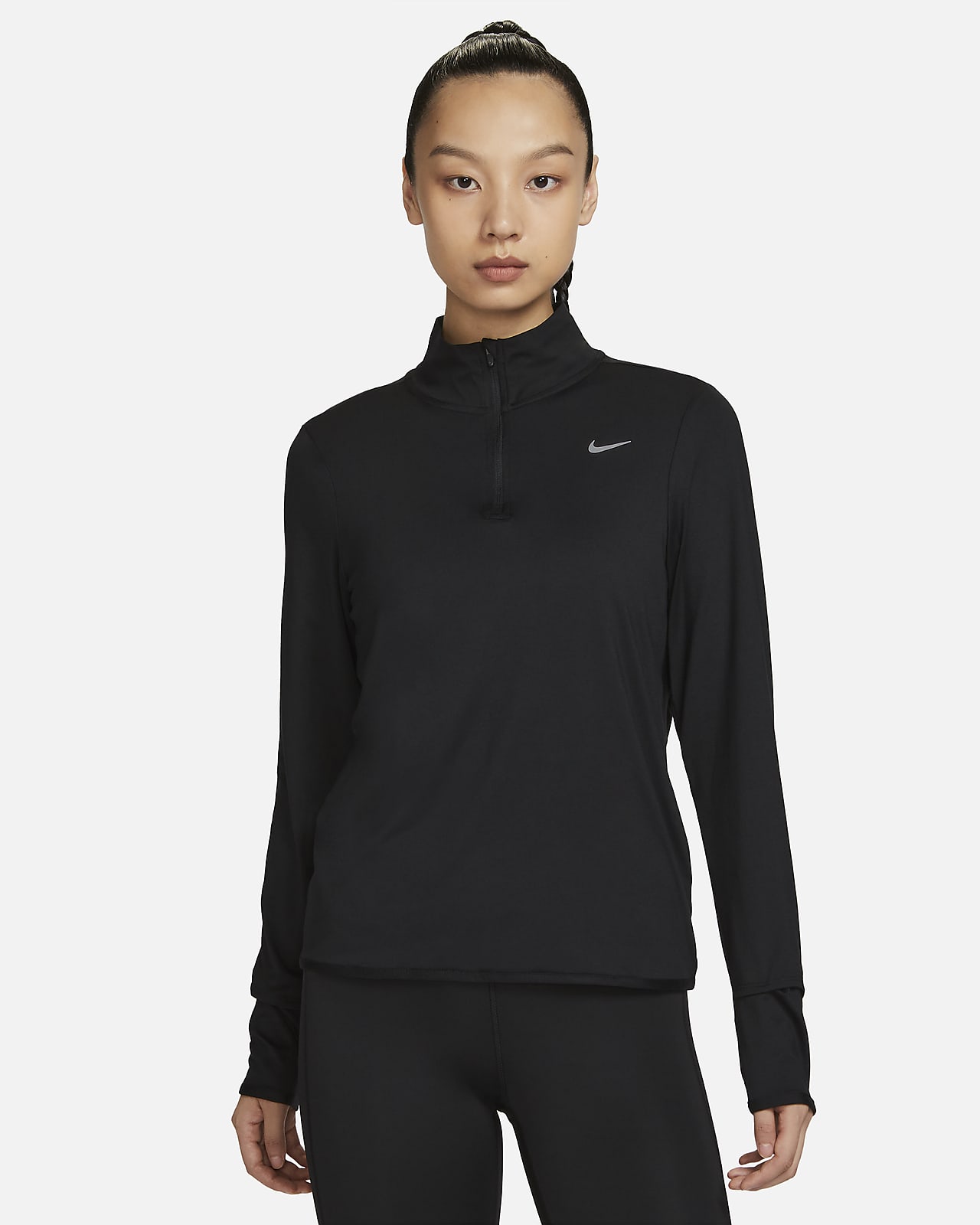 Nike Dri-FIT Swift Element UV 女款 1/4 拉鍊跑步上衣