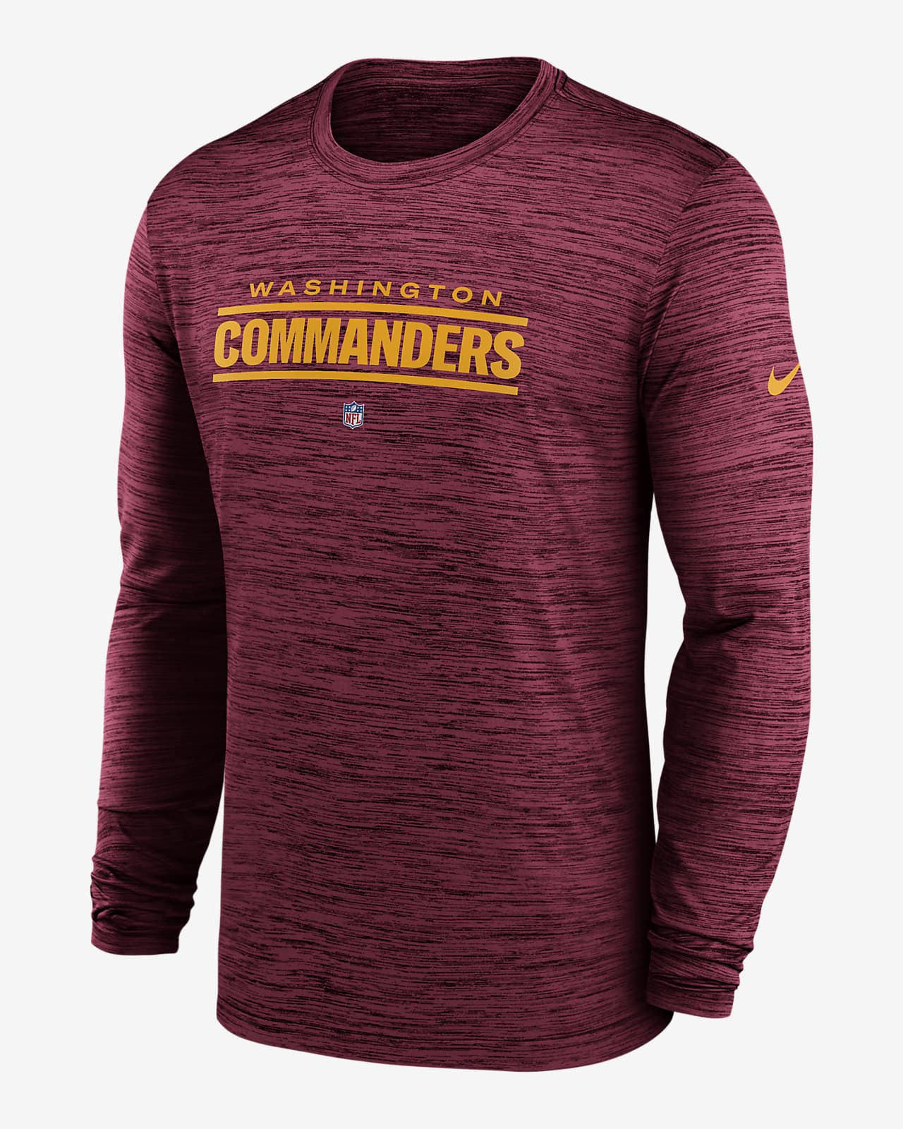 Nike Dri-FIT Sideline Velocity (NFL Washington Commanders) Men's Long-Sleeve T-Shirt