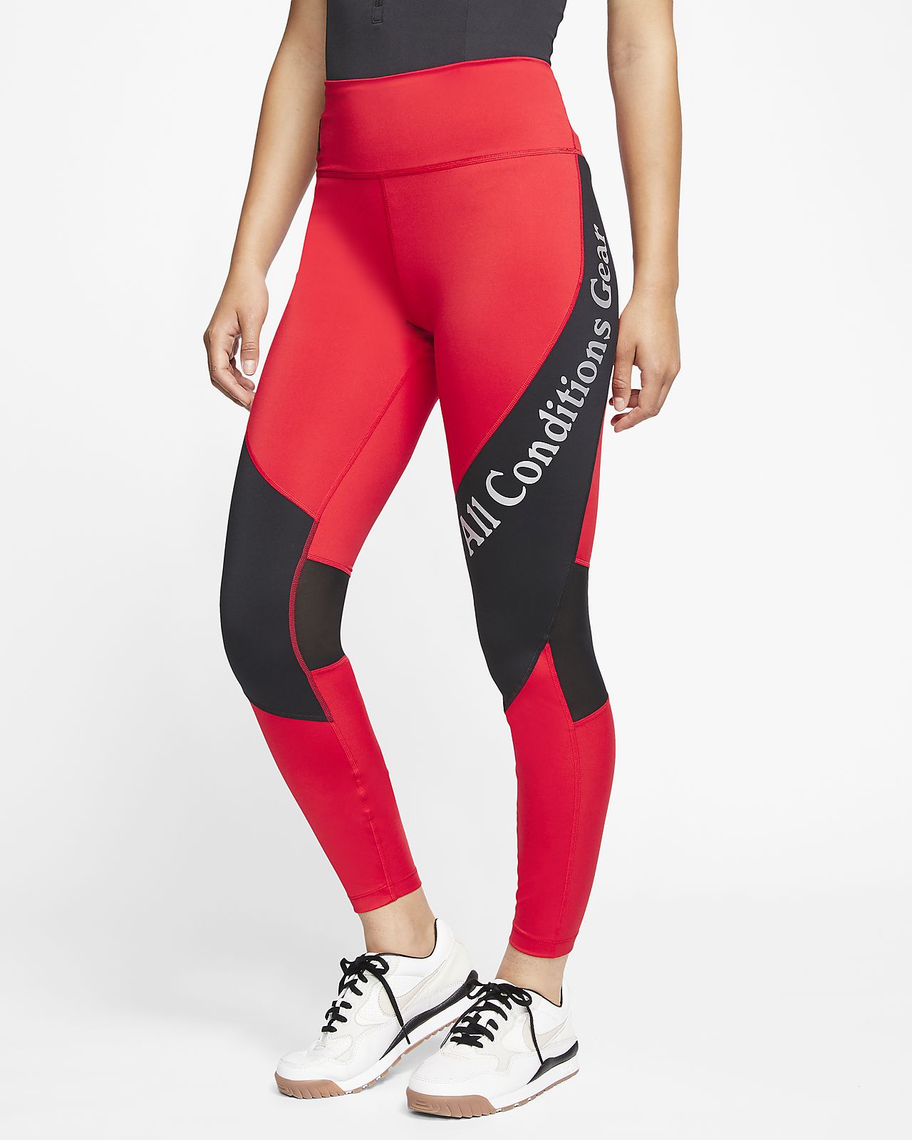 nike air mesh panel tights