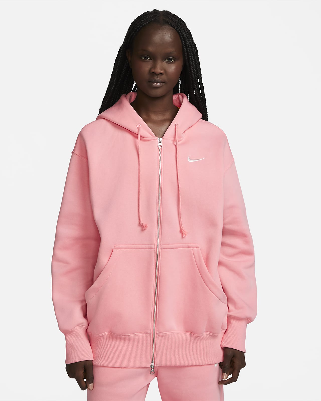 Felpa oversize con cappuccio e zip a tutta lunghezza Nike Sportswear Phoenix Fleece – Donna