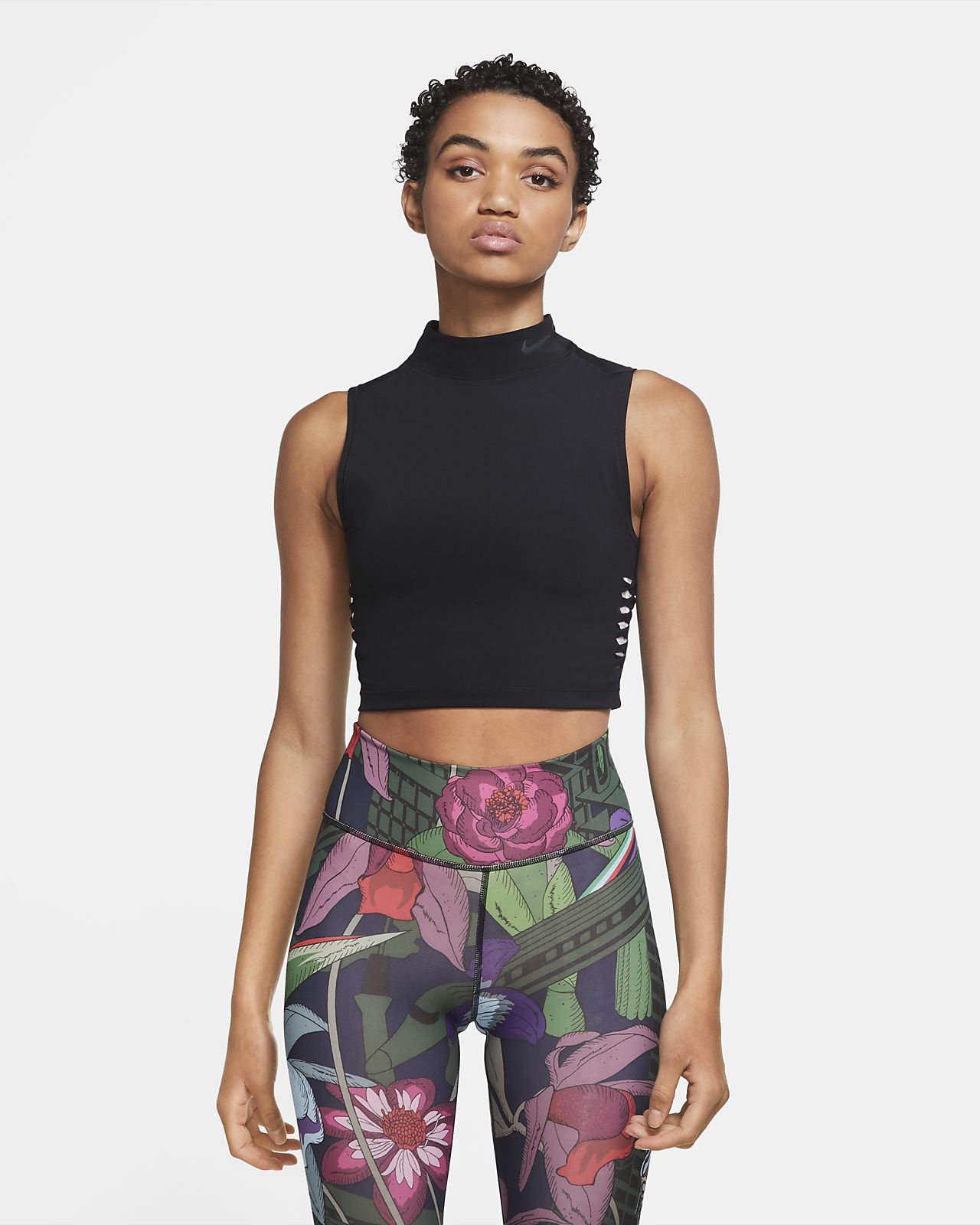 nike pro shorts and crop top set