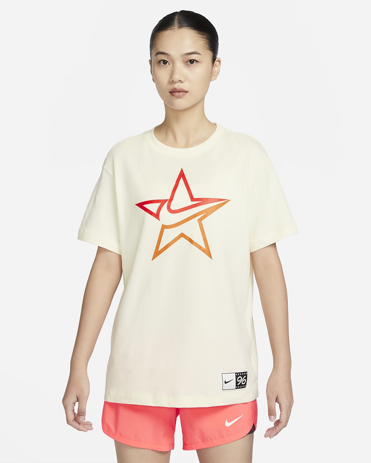 나이키 드라이 핏 스우시 플라이 여성 티셔츠