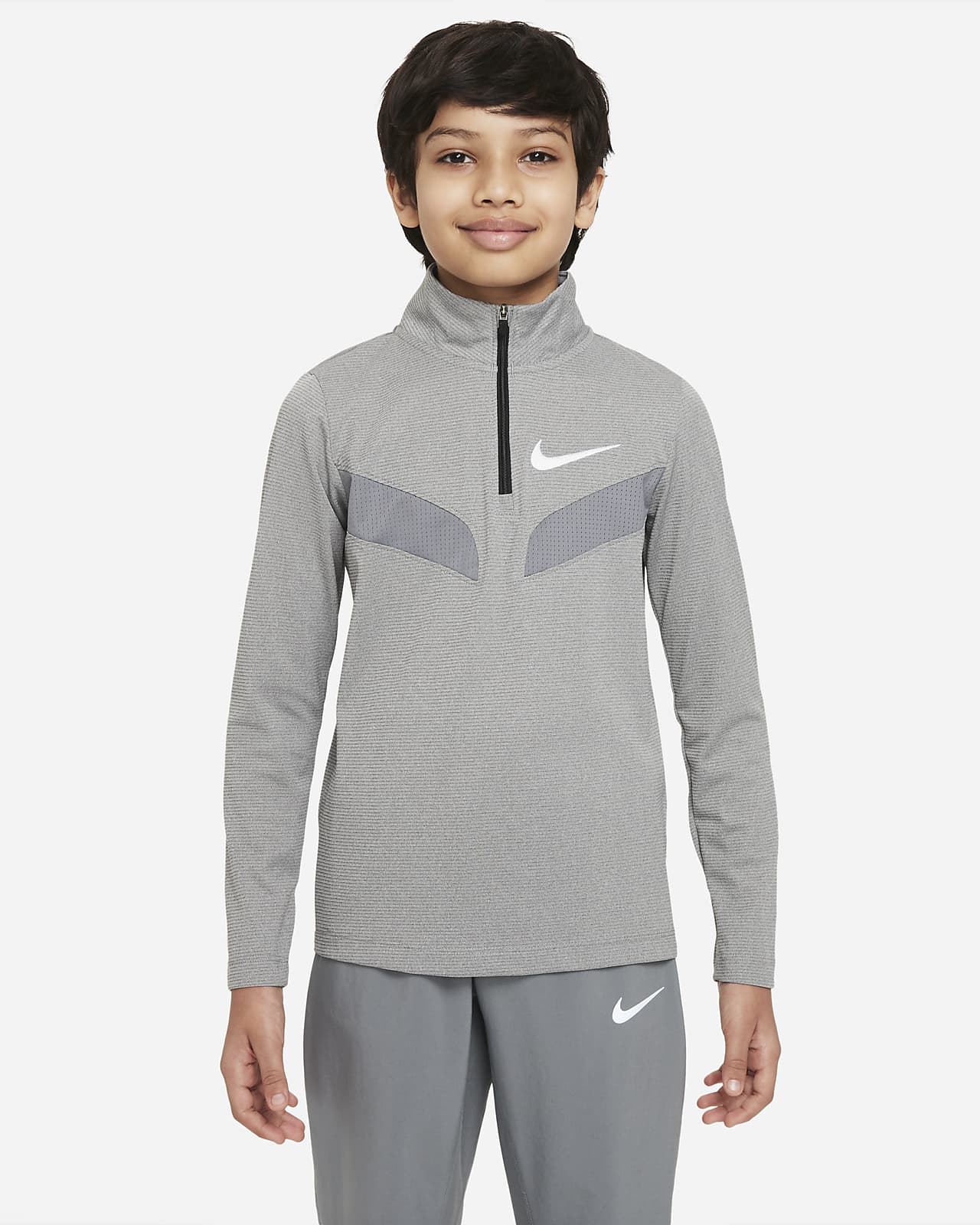 Langærmet Nike Sport-træningsoverdel til store børn (drenge)