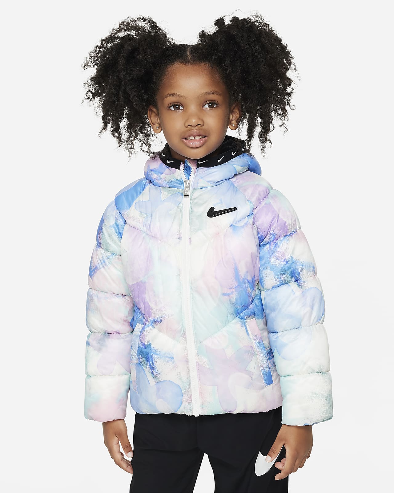 Nike Swoosh Chevron Puffer Jacket Little Kids Jacket