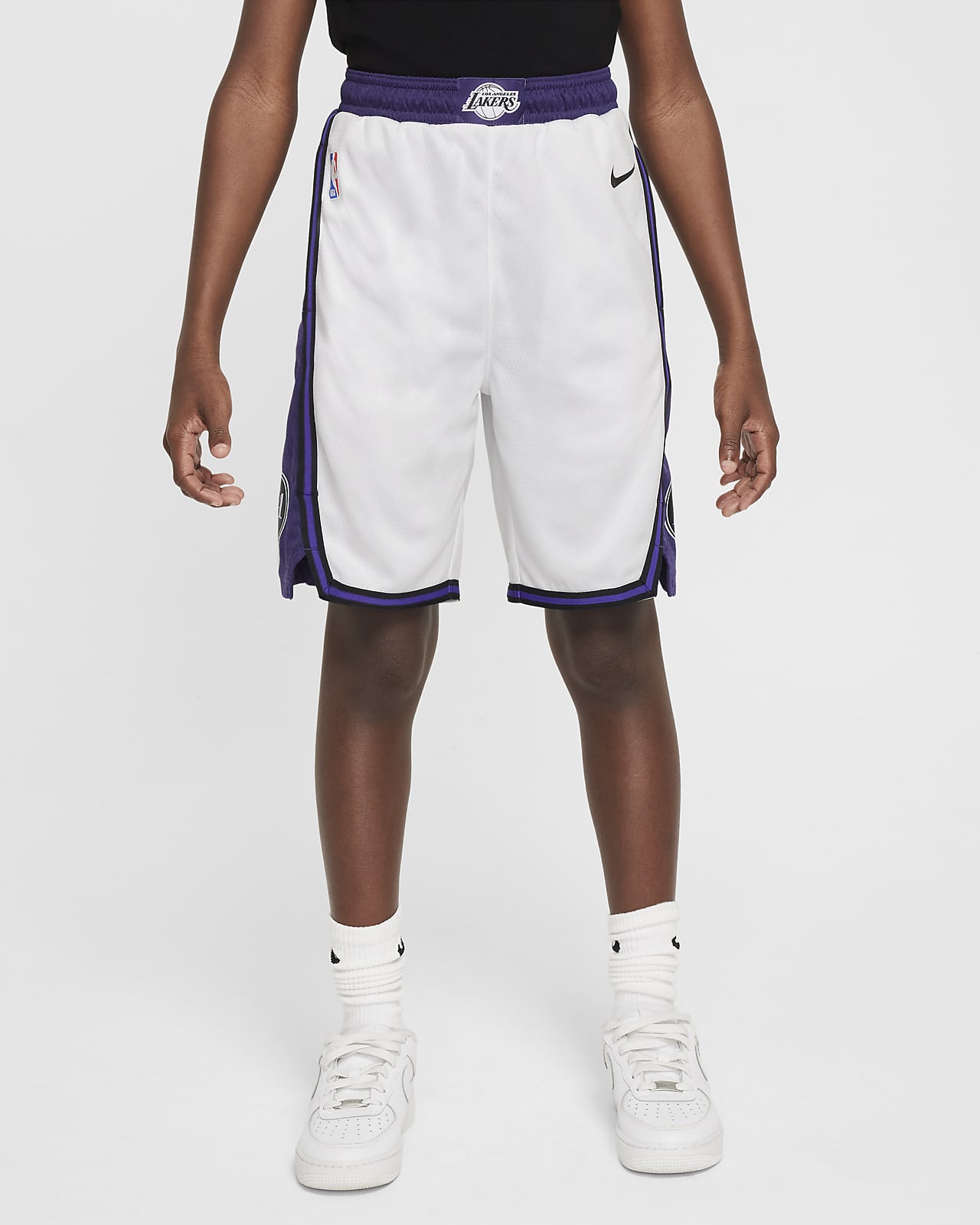 Los Angeles Lakers Nike Swingman NBA-shorts met Dri-FIT voor kids