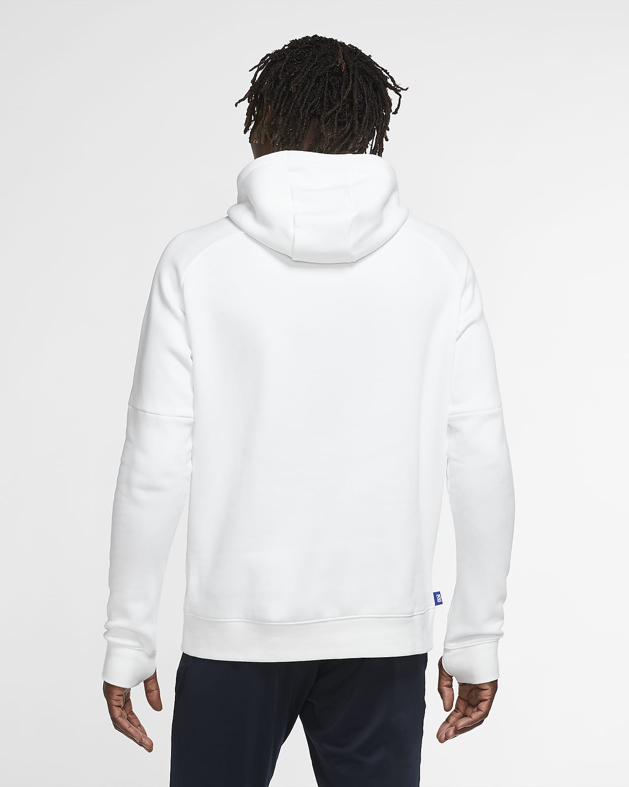 paris saint germain white hoodie