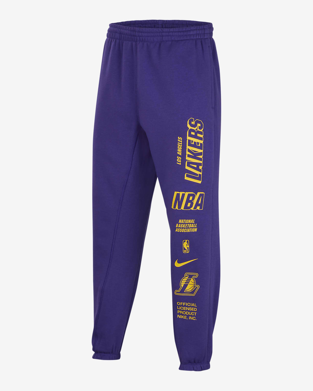 Los Angeles Lakers Courtside Pantalón de tejido Fleece Nike NBA - Niño/a