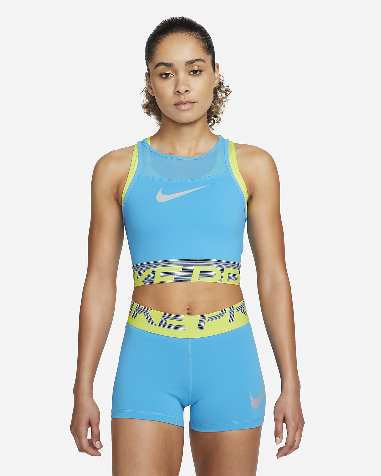 Top de entrenamiento cropped con gráfico para mujer Nike Pro Dri-FIT