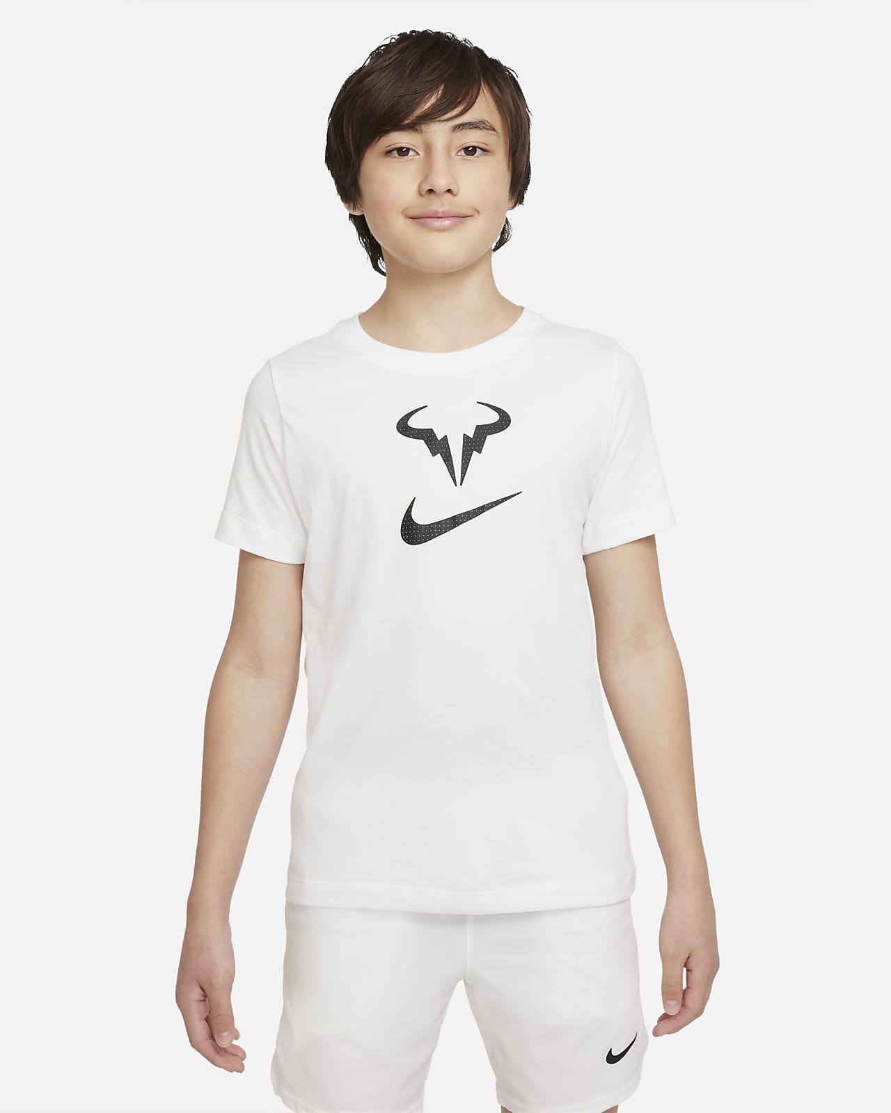 NikeCourt Dri-FIT Rafa Tennis­T-Shirt für ältere Kinder
