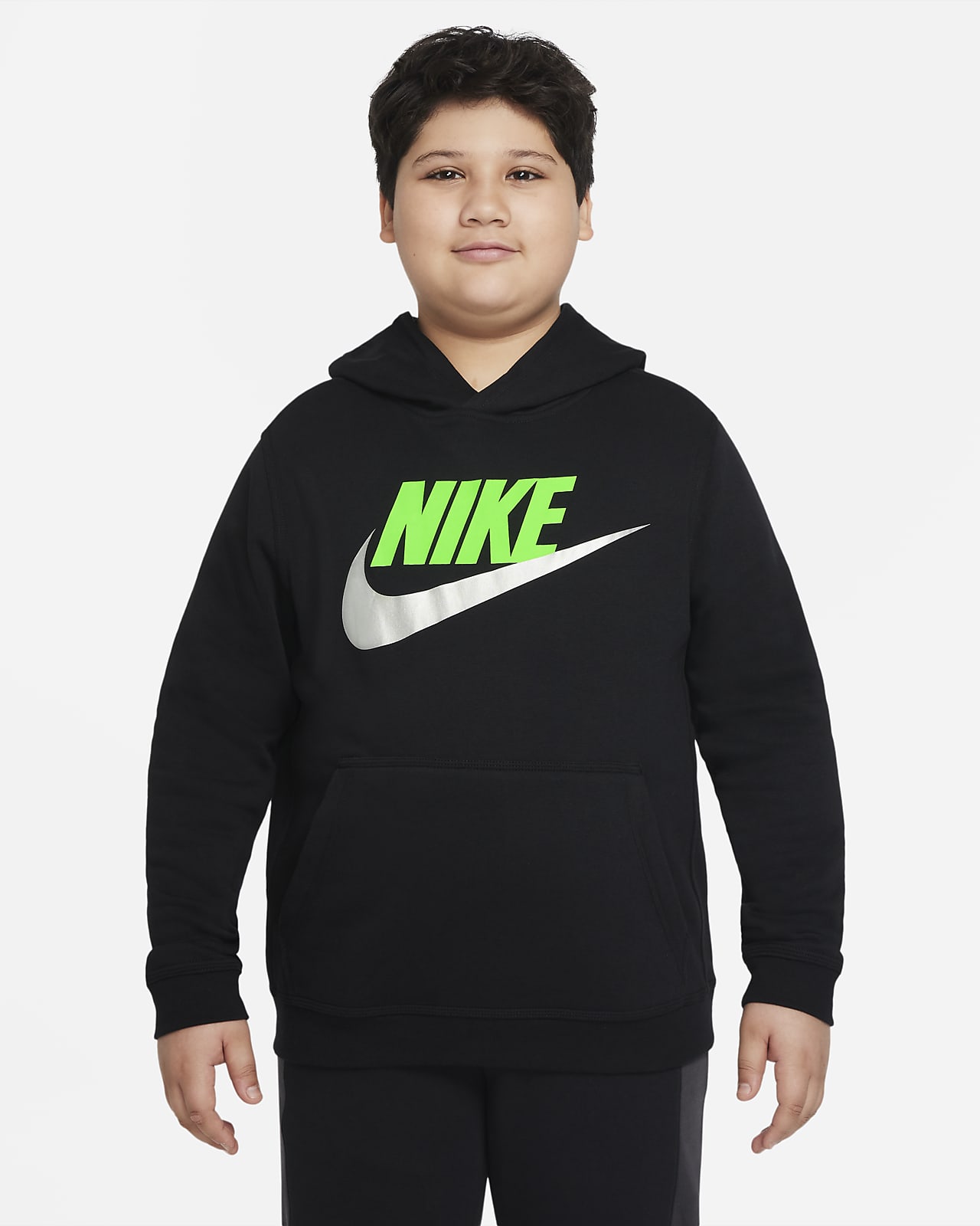 Huvtröja Nike Sportswear Club Fleece för ungdom (killar) (utökade storlekar)