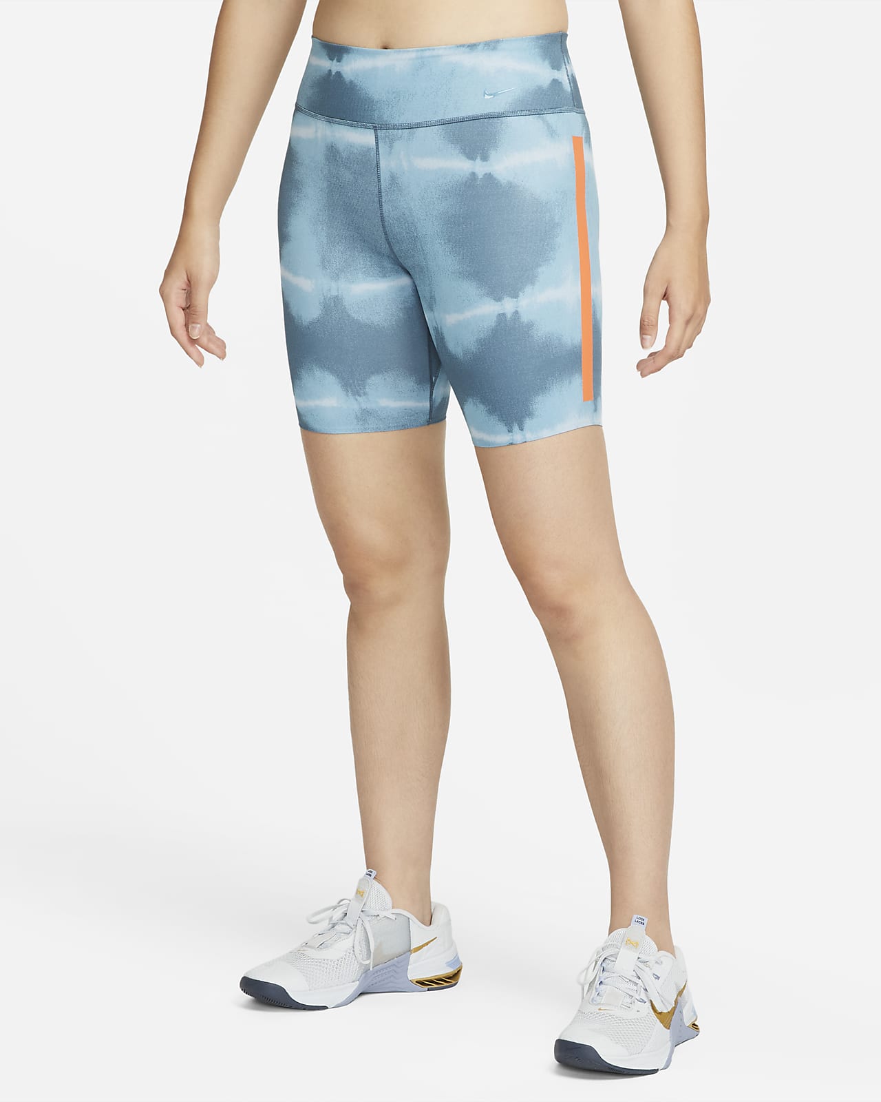 Nike One Luxe Women's 18cm (approx.) Mid-Rise Printed Training Shorts
