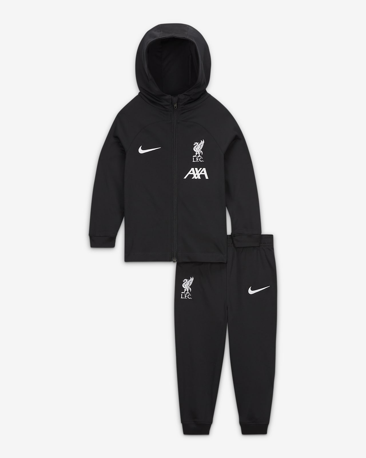 Liverpool FC Strike Nike Dri-FIT Trainingsanzug mit Kapuze für Babys/Kleinkinder