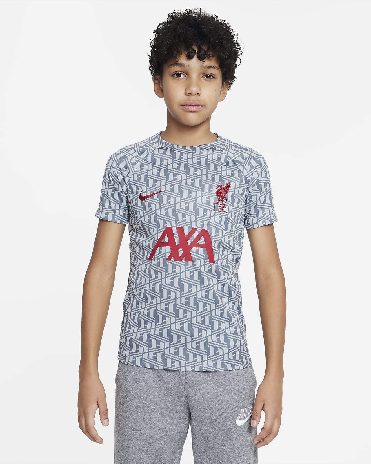 Liverpool F.C. Older Kids' Nike Dri-FIT Pre-Match Football Top