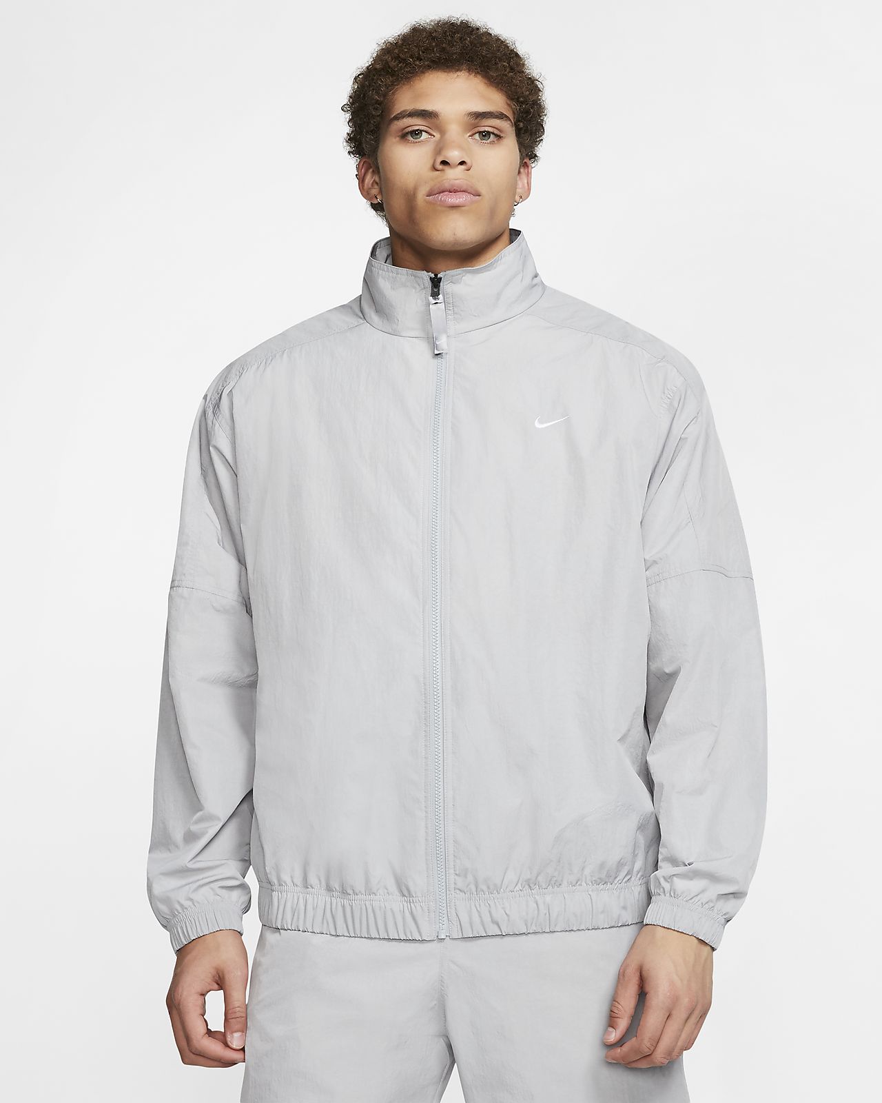 nike grey track jacket Shop Clothing 