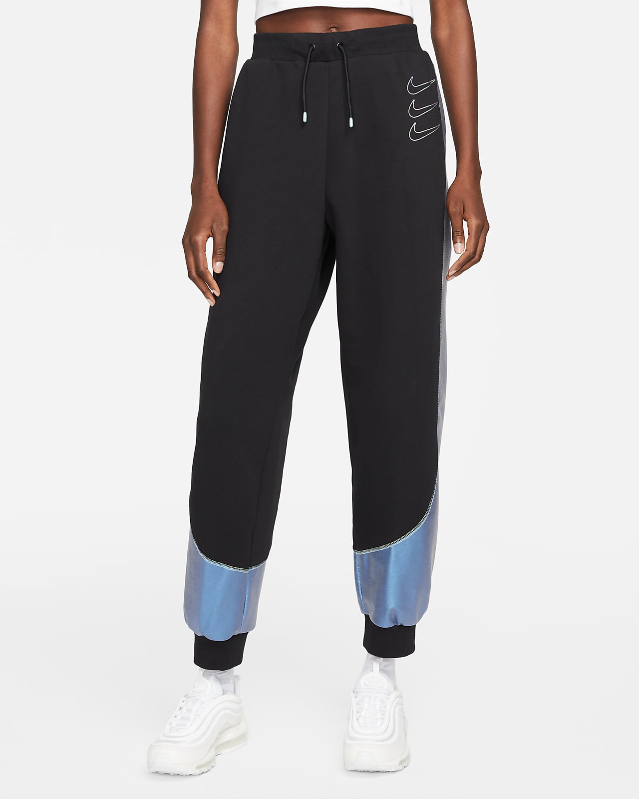 Pantalon de jogging à motif en tissu Fleece Nike Sportswear pour Femme