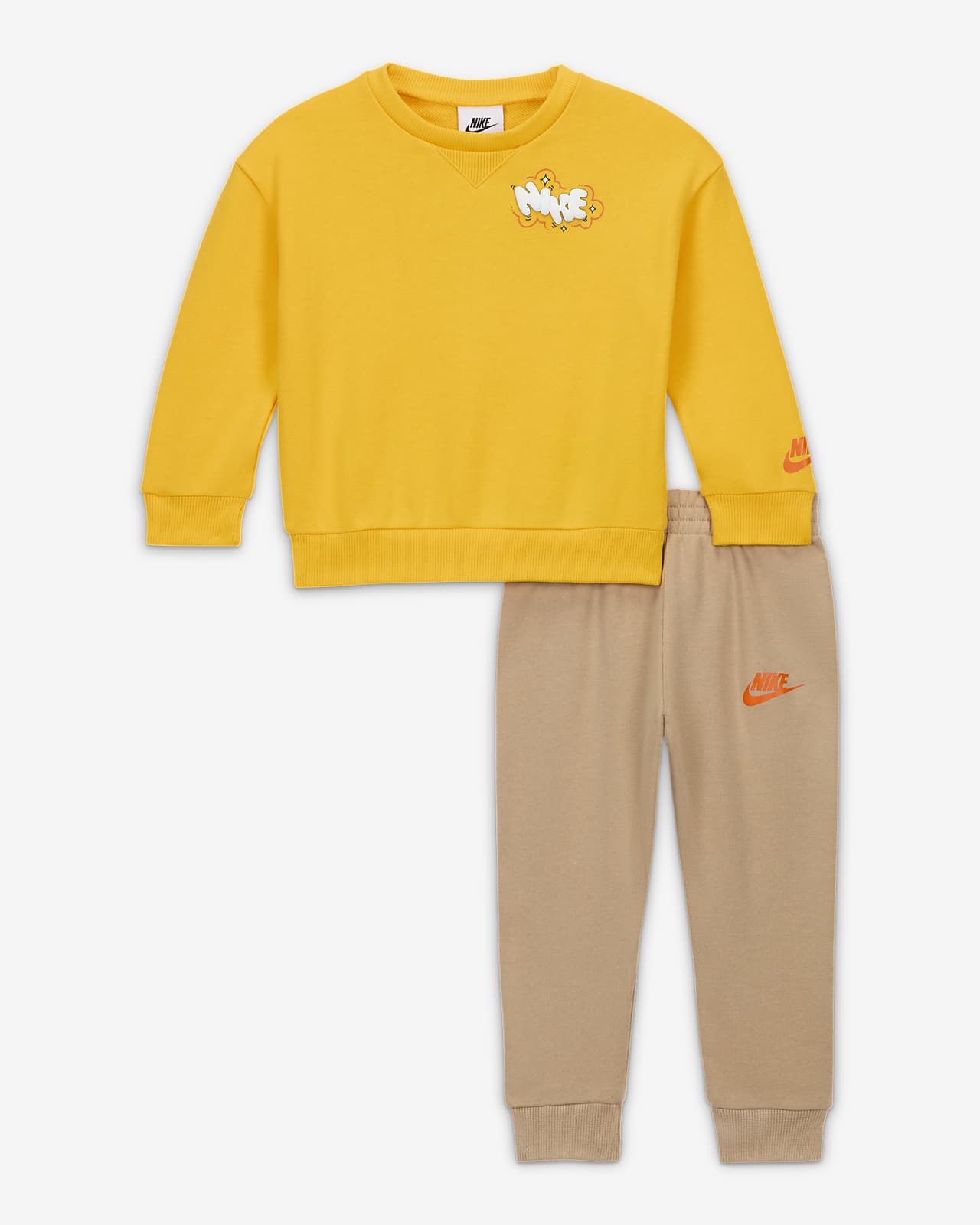 Nike Sportswear Create Your Own Adventure Baby (12-24M) French Terry Graphic Crew Set