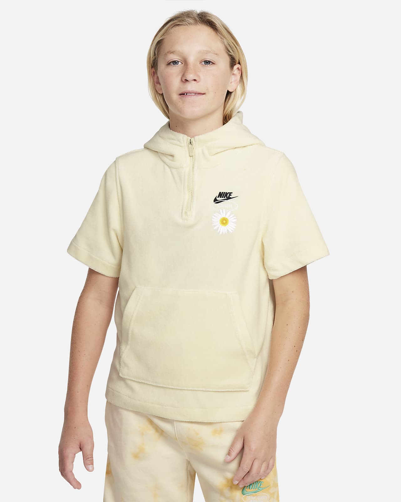 Nike Sportswear Older Kids' (Boys') Short-Sleeve Hoodie