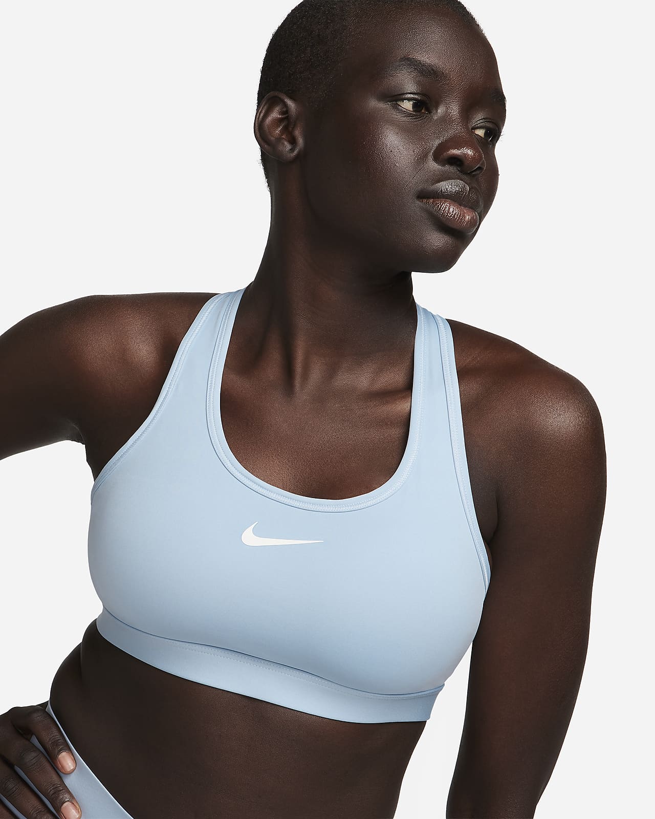 Brassière de sport rembourrée Nike Swoosh Medium Support pour femme