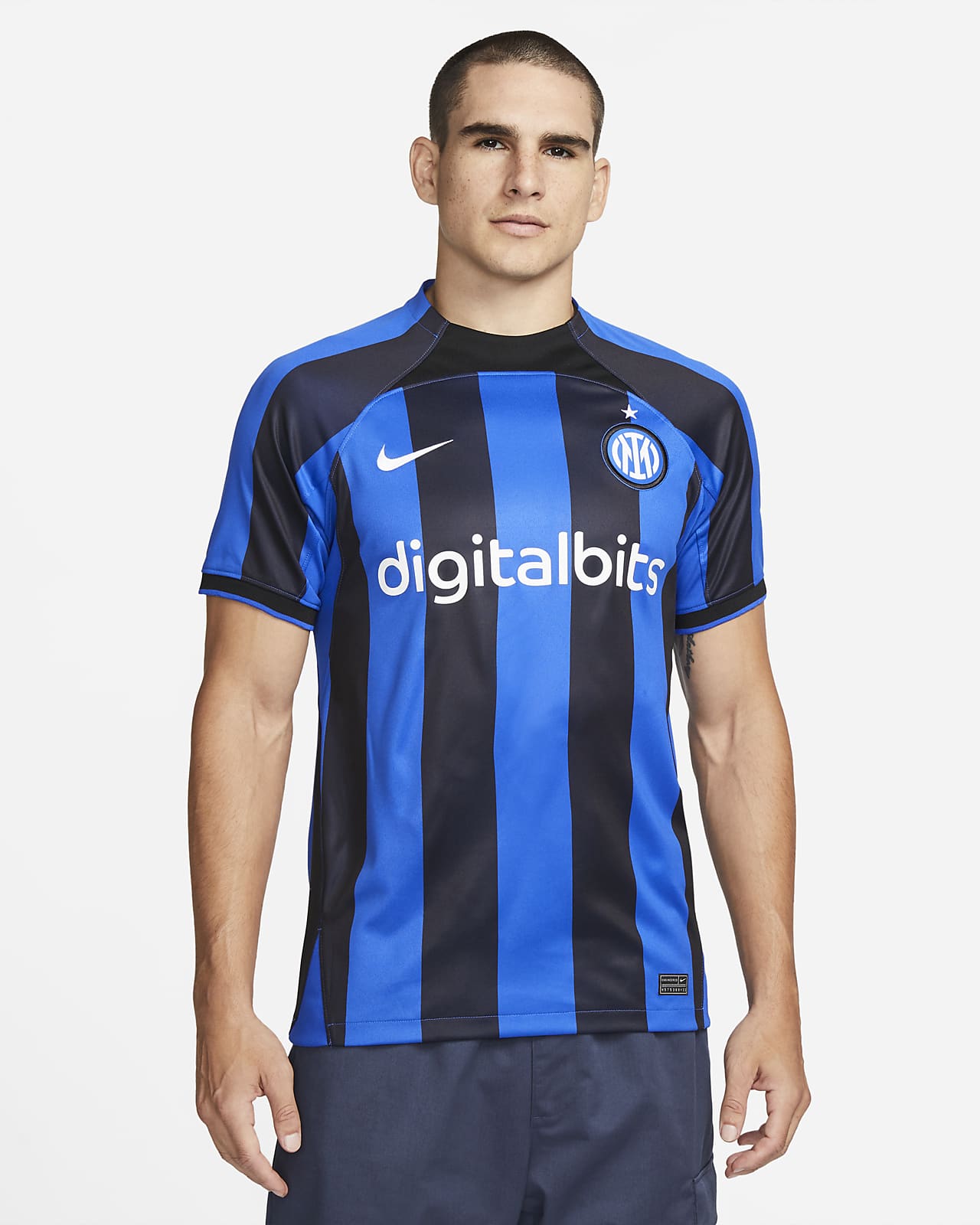 Inter Milan 2022/23 Stadyum İç Saha Nike Dri-FIT Erkek Futbol Forması