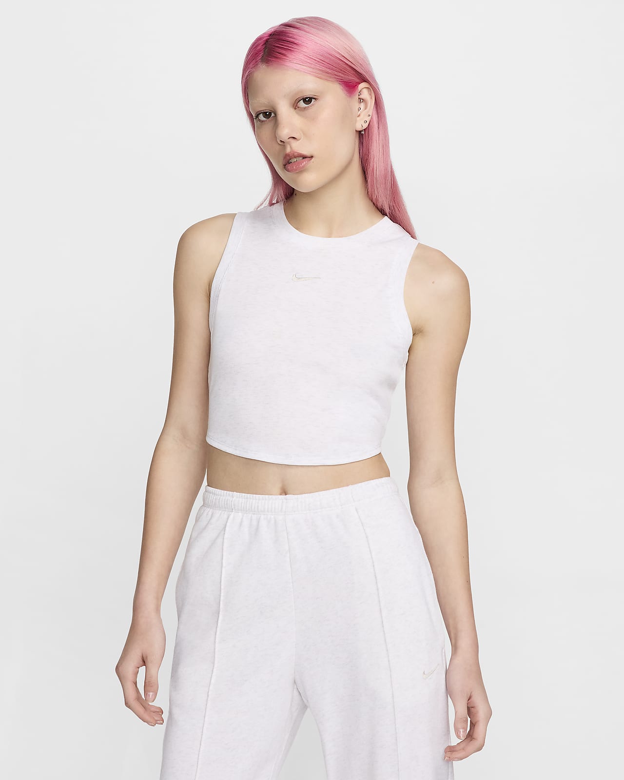 Nike Sportswear Chill Knit enges, kurz geschnittenes Mini-Rib-Tanktop für Damen