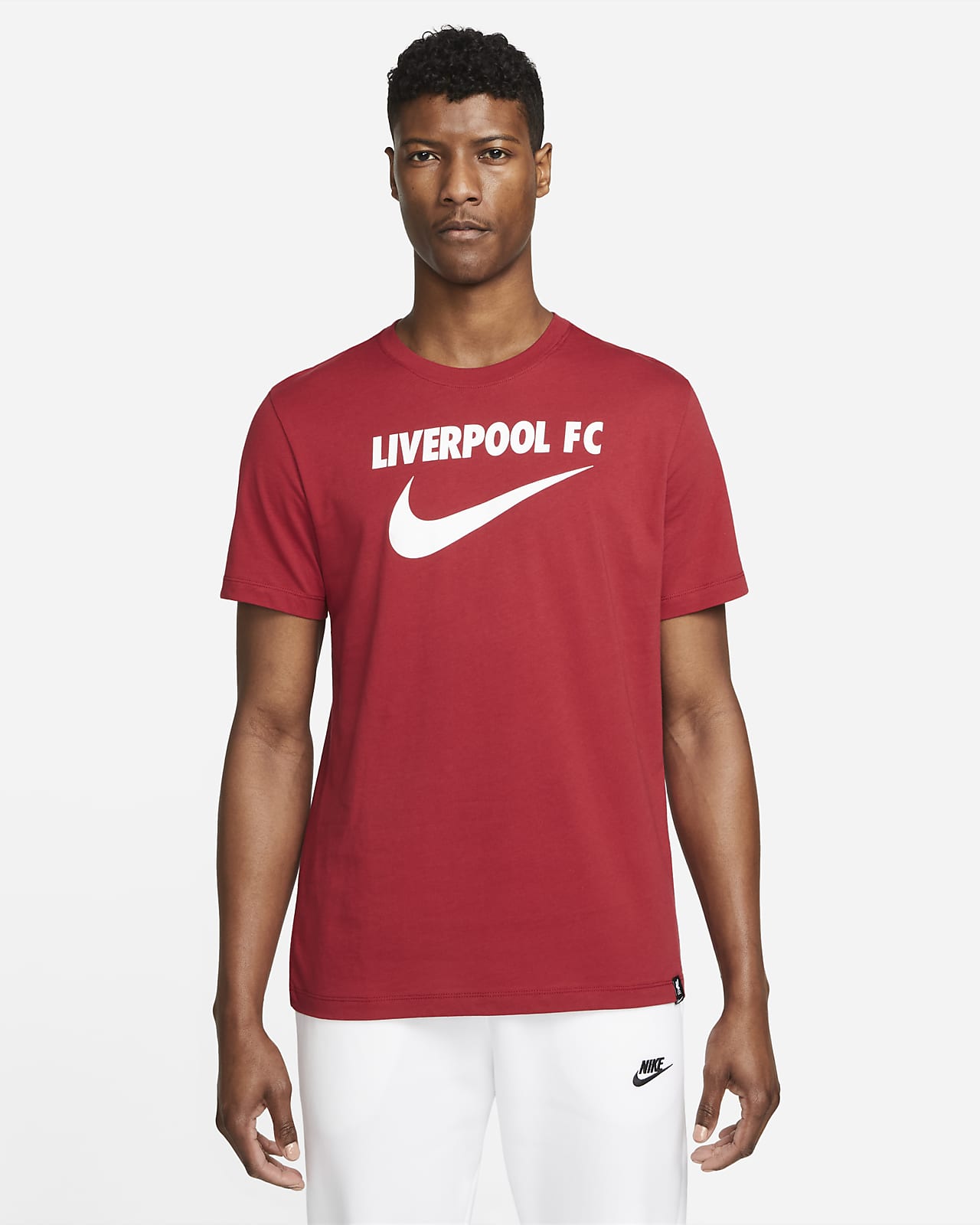 เสื้อยืดฟุตบอลผู้ชาย Liverpool FC Swoosh