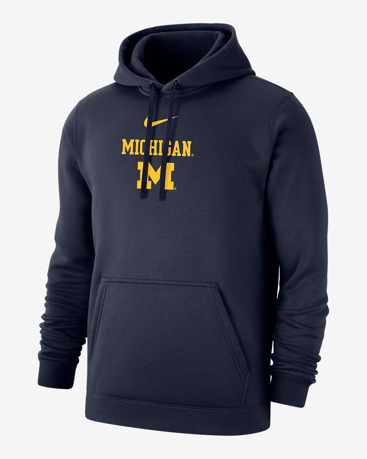 Michigan Club Fleece Men's Nike College Hoodie