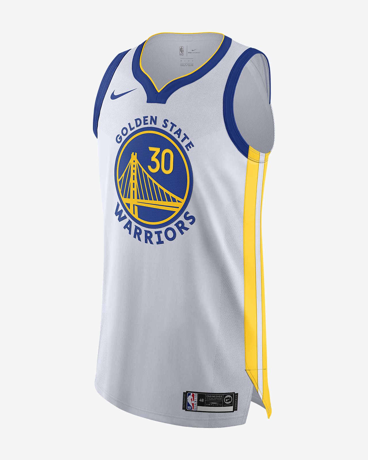 éå·å士é (Stephen Curry) Association Edition Nike NBA Authentic Jersey ç·åçè¡£-èå
(Nike)ä¸å½å®ç½