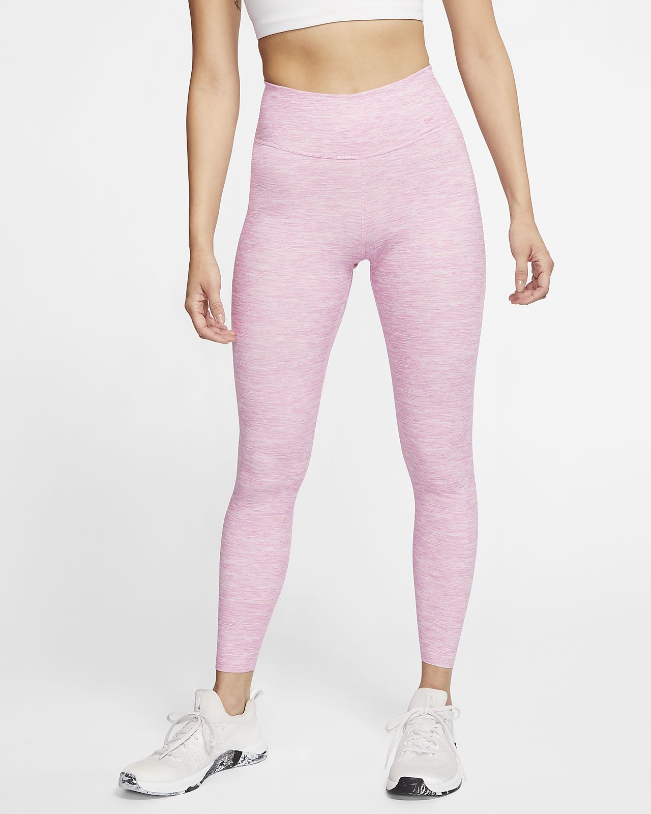 pink and grey nike leggings