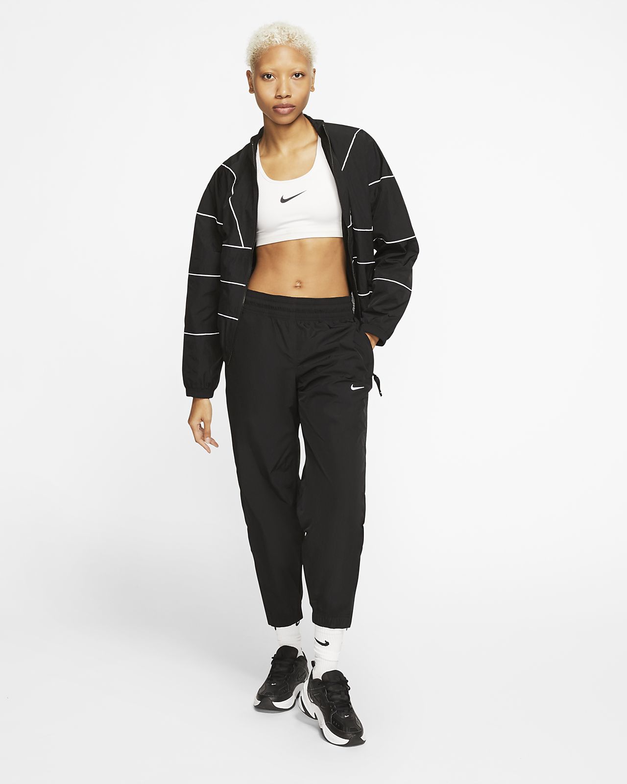 woman in tracksuit