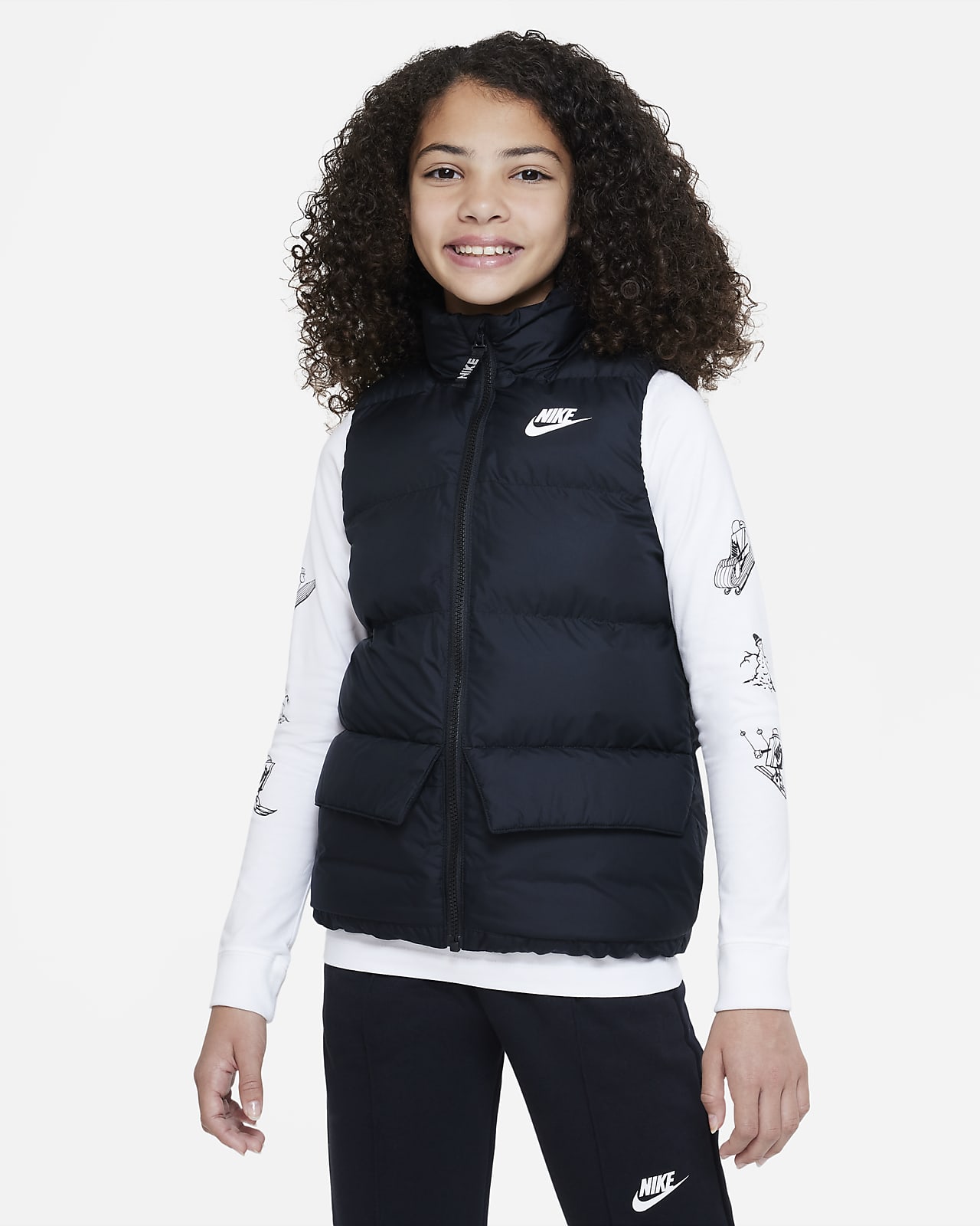 Αμάνικο τζάκετ με συνθετικό γέμισμα Nike Sportswear για μεγάλα παιδιά
