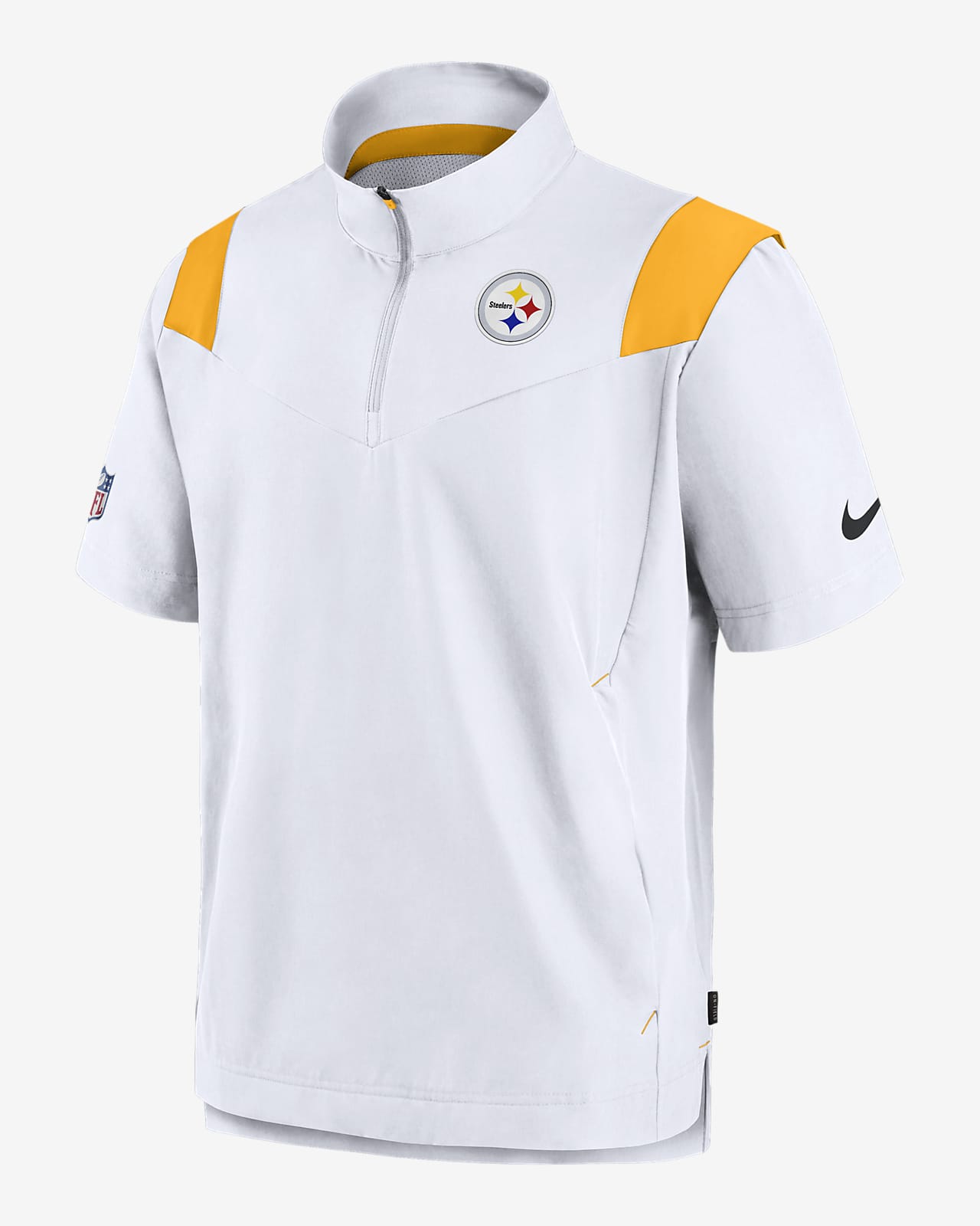 Nike Sideline Coach Lockup (NFL Pittsburgh Steelers) Men's Short-Sleeve Jacket