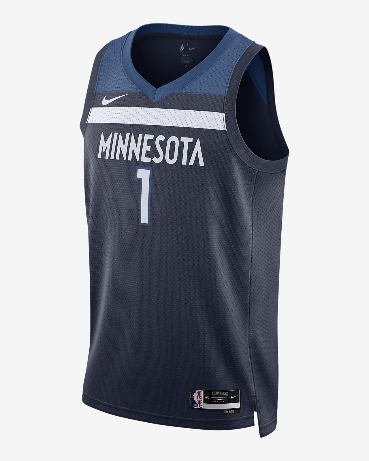 Jersey Nike Dri-FIT de la NBA Swingman para hombre Minnesota Timberwolves Icon Edition 2022/23