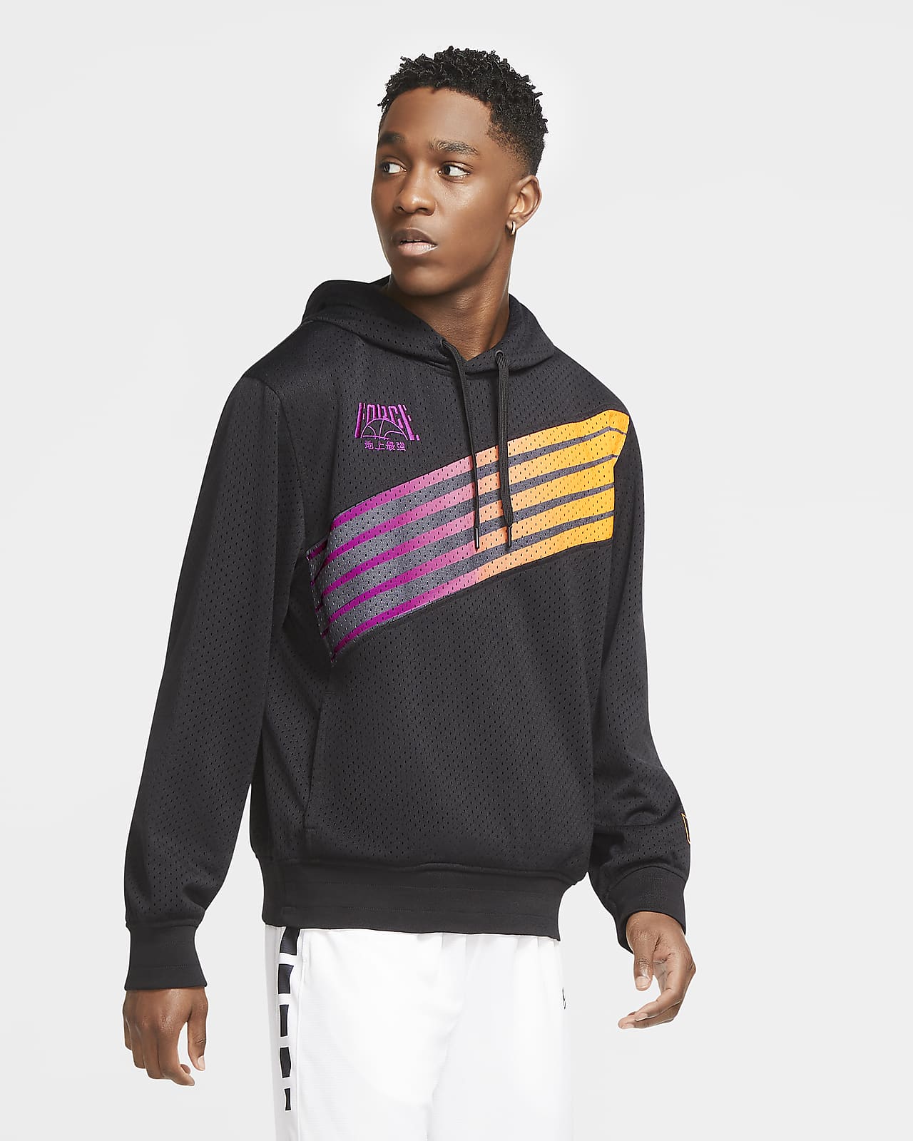 black nike basketball hoodie