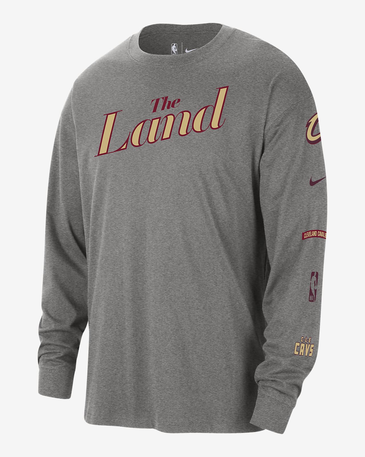 Cleveland Cavaliers 2023/24 City Edition Men's Nike NBA Max90 Long-Sleeve T-Shirt